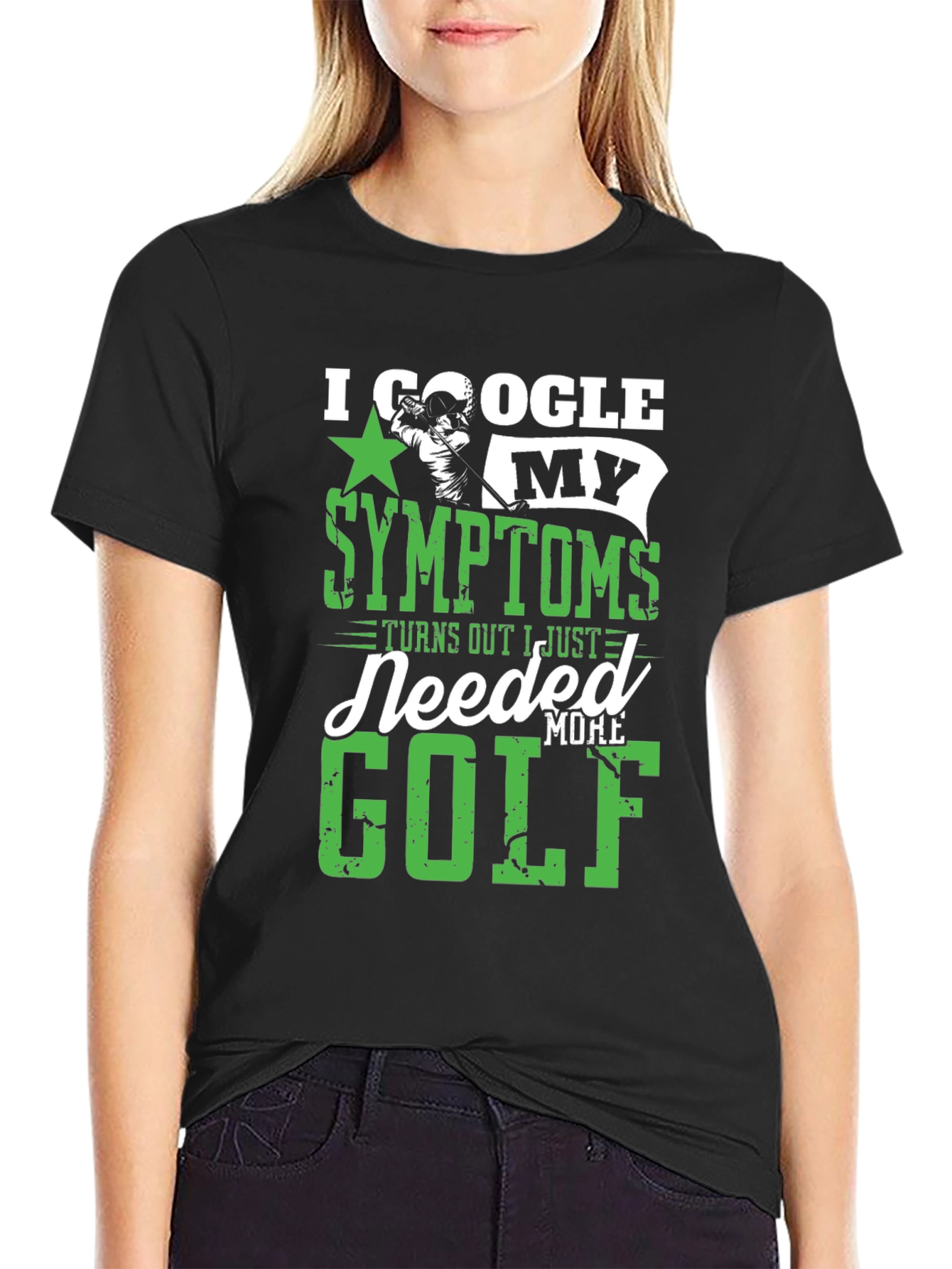 I Google My Symptoms Golf T-Shirt