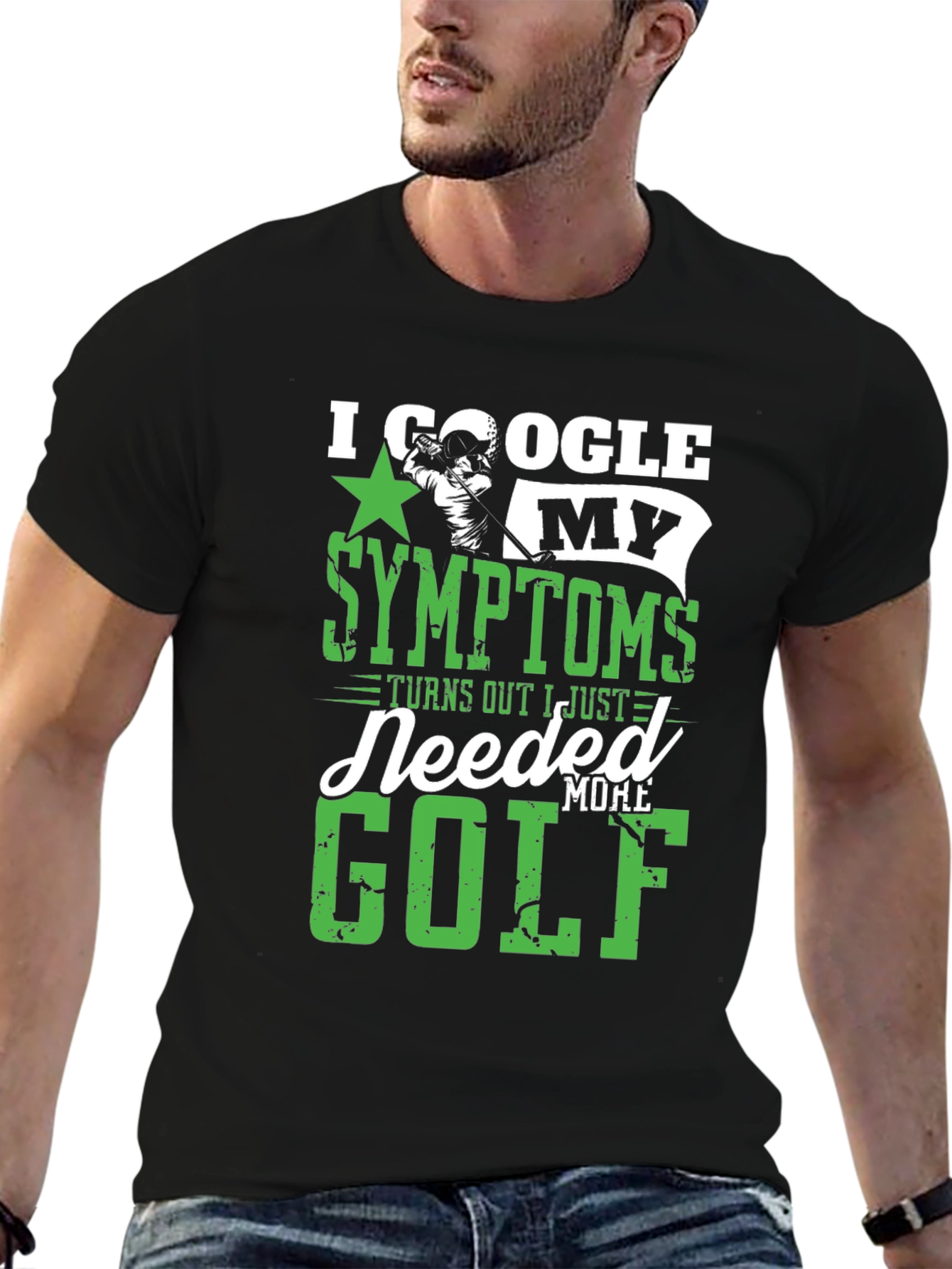 I Google My Symptoms Golf T-Shirt