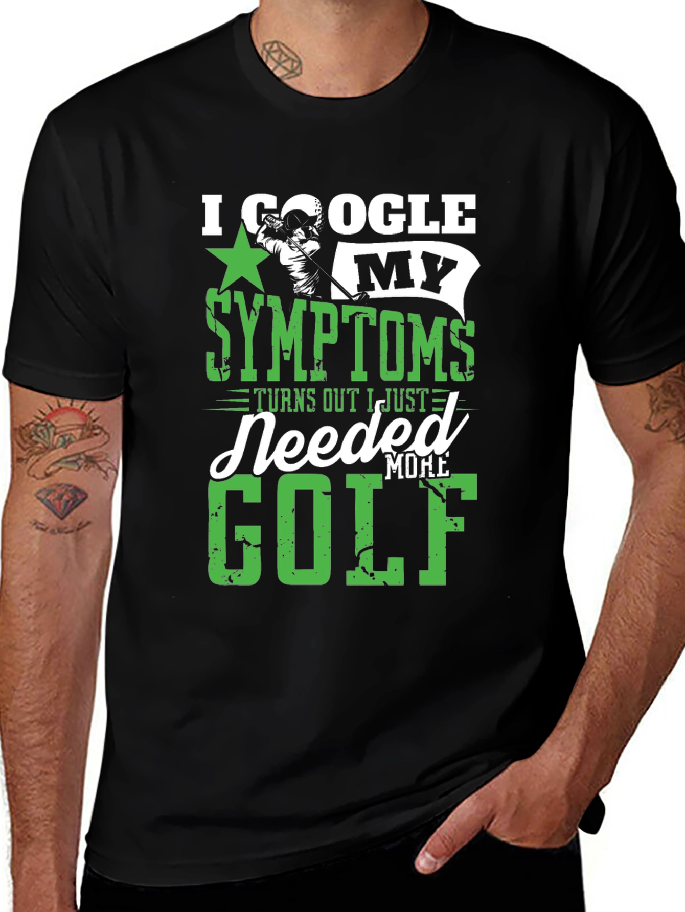 I Google My Symptoms Golf T-Shirt