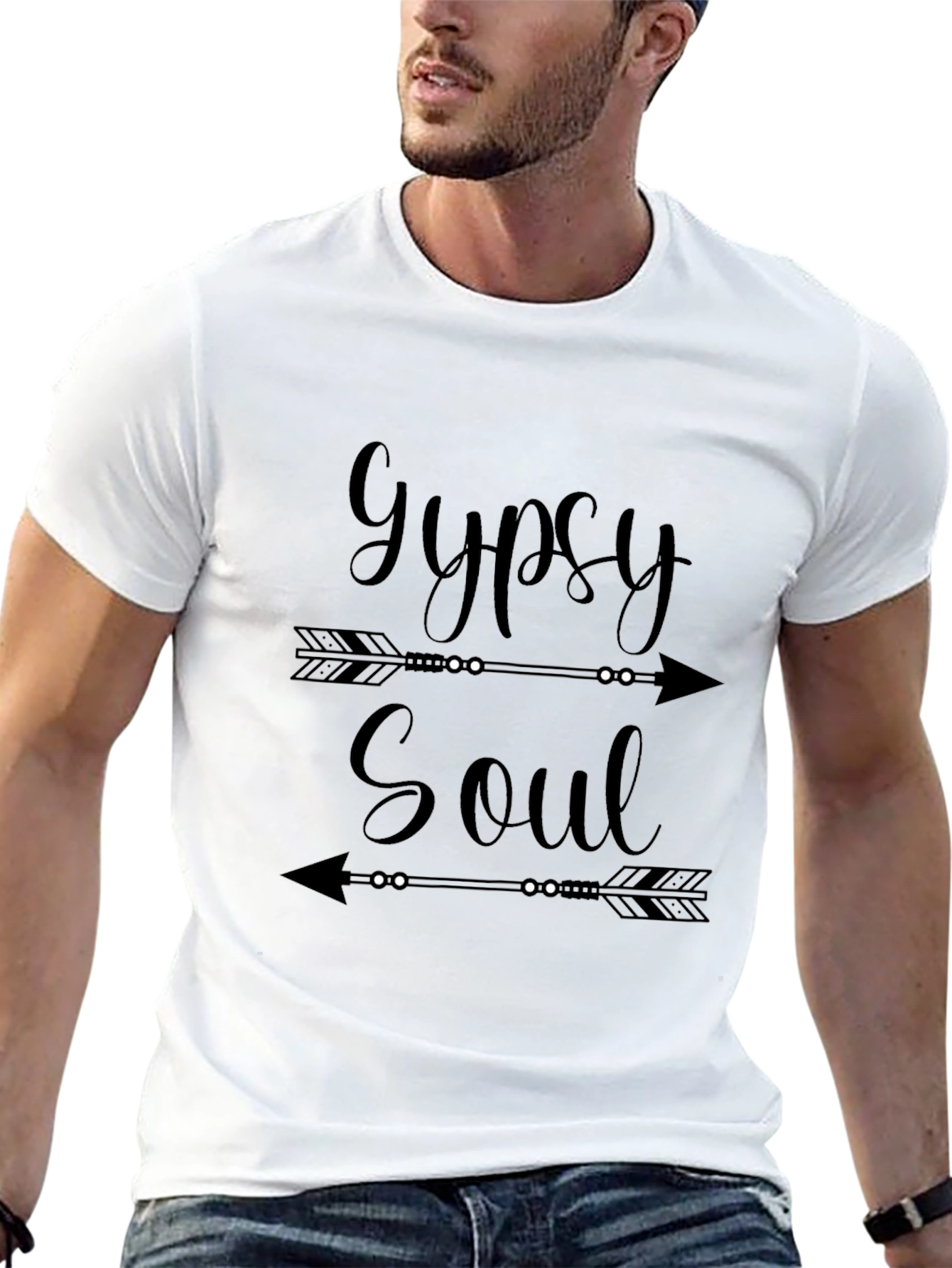 Gypsy Soul Graphic Print Black T-Shirt
