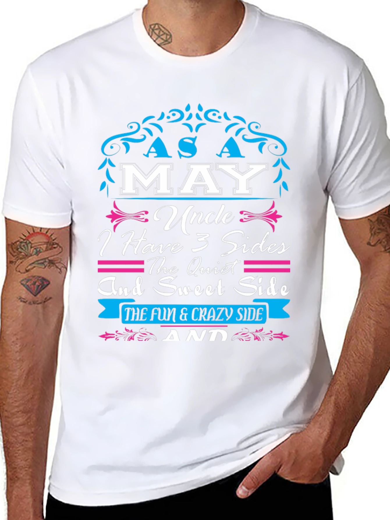 Funny Uncle T-Shirt - I Have 3 Sides