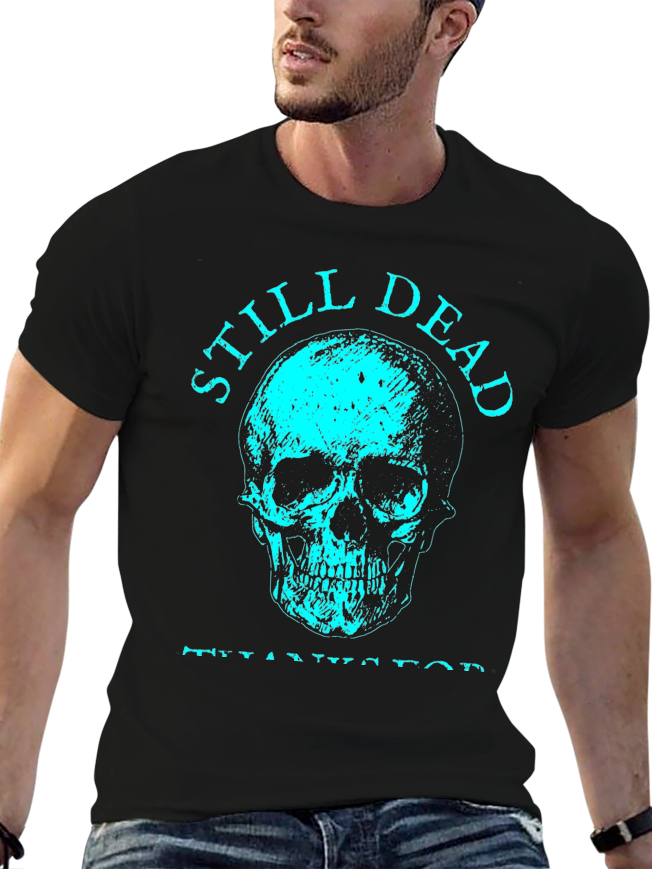 Still Dead Skeleton Graphic Tee - Mens