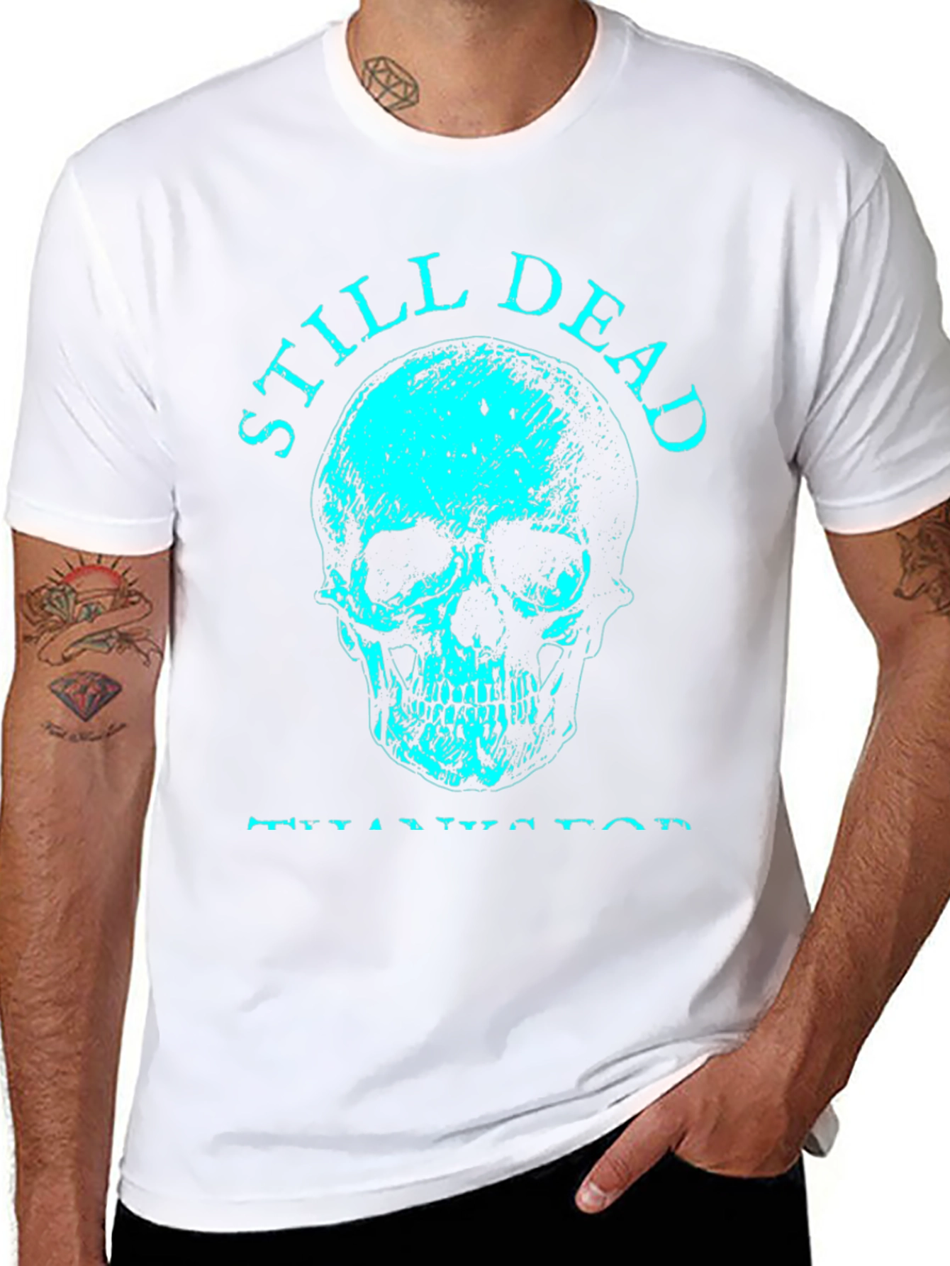 Still Dead Skeleton Graphic Tee - Mens