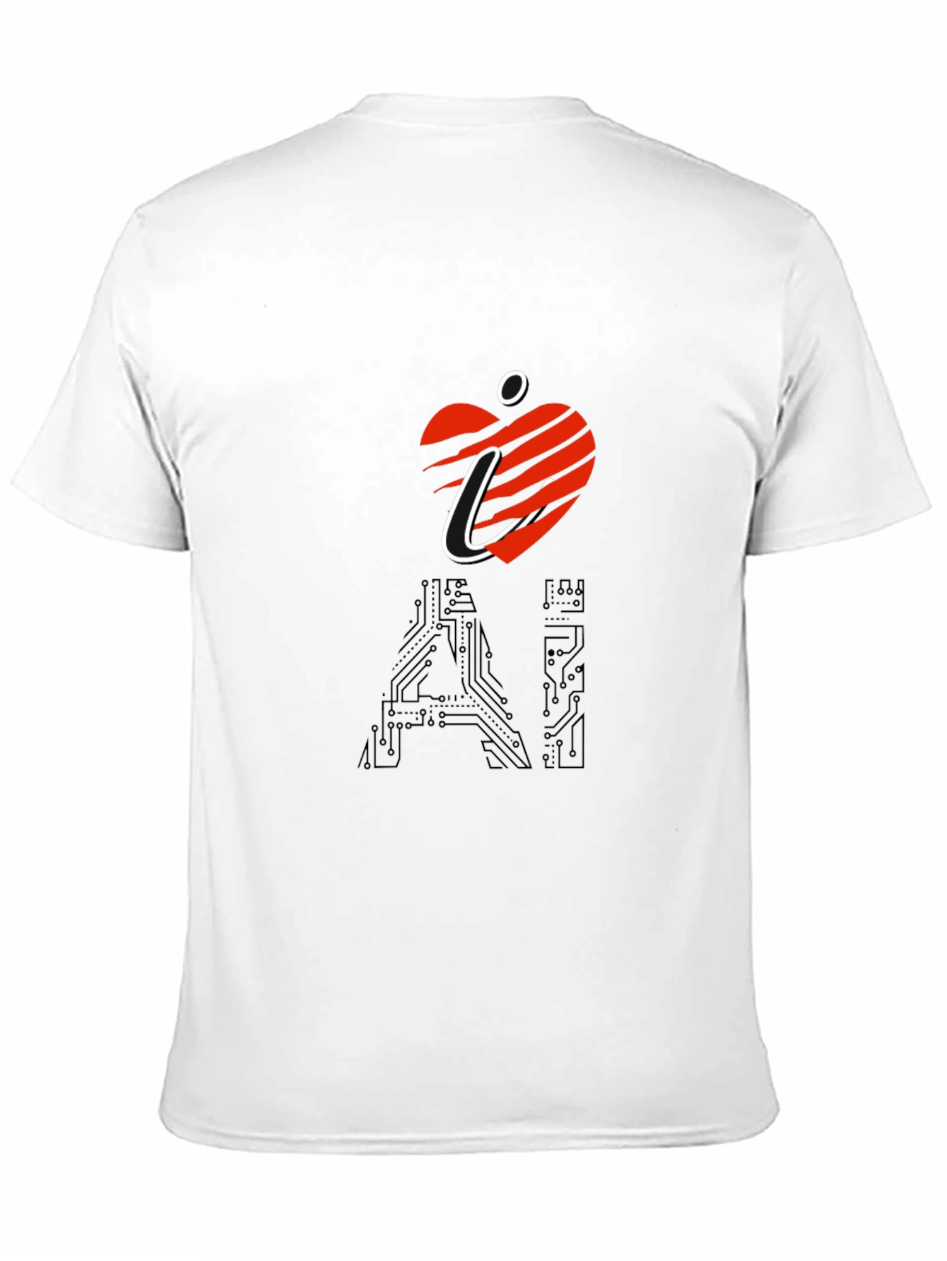 I Heart AI Black T-Shirt