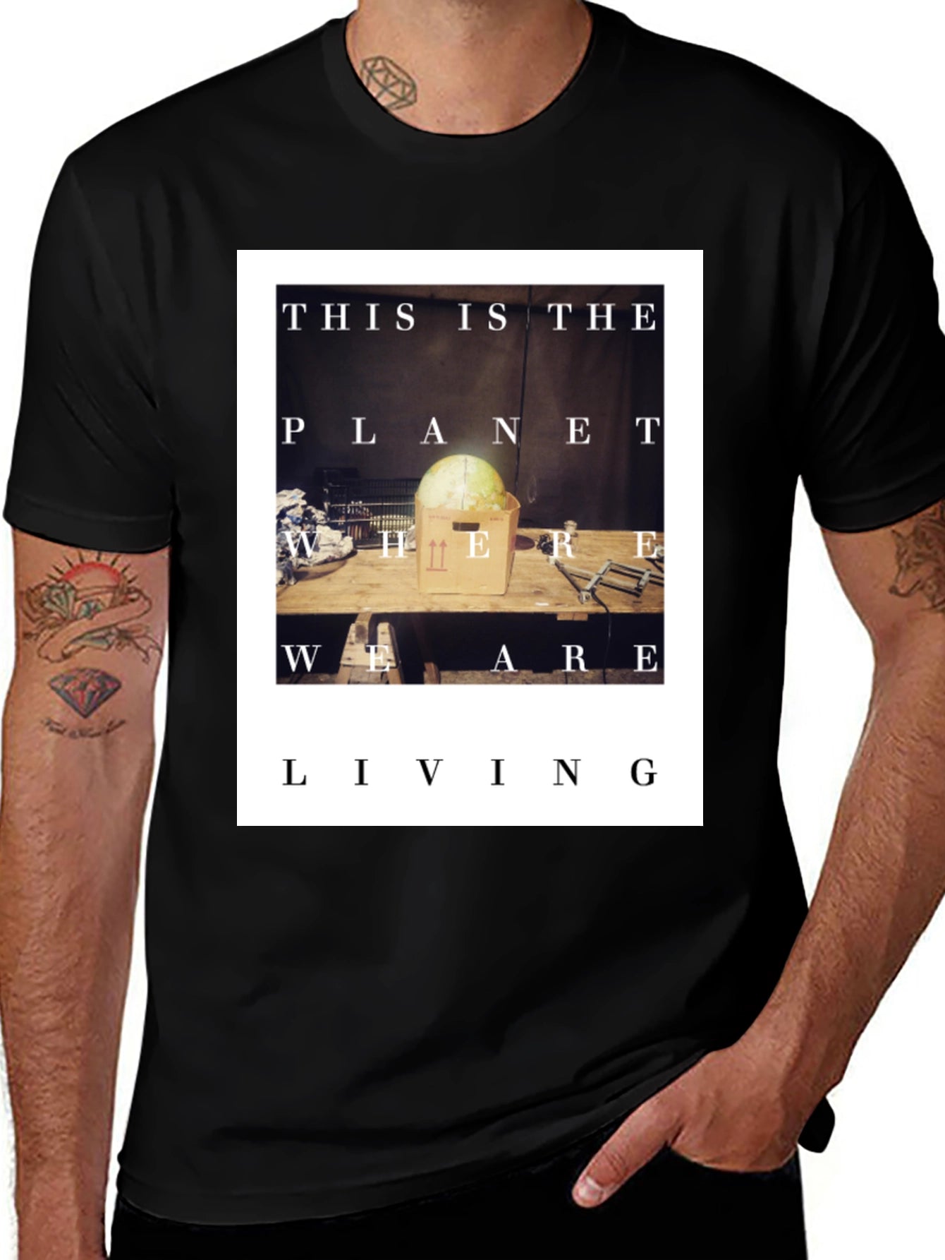 Planet Where We Are Living Graphic Tee