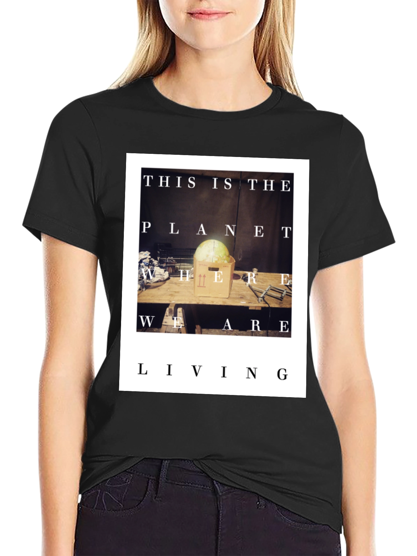 Planet Where We Are Living Graphic Tee
