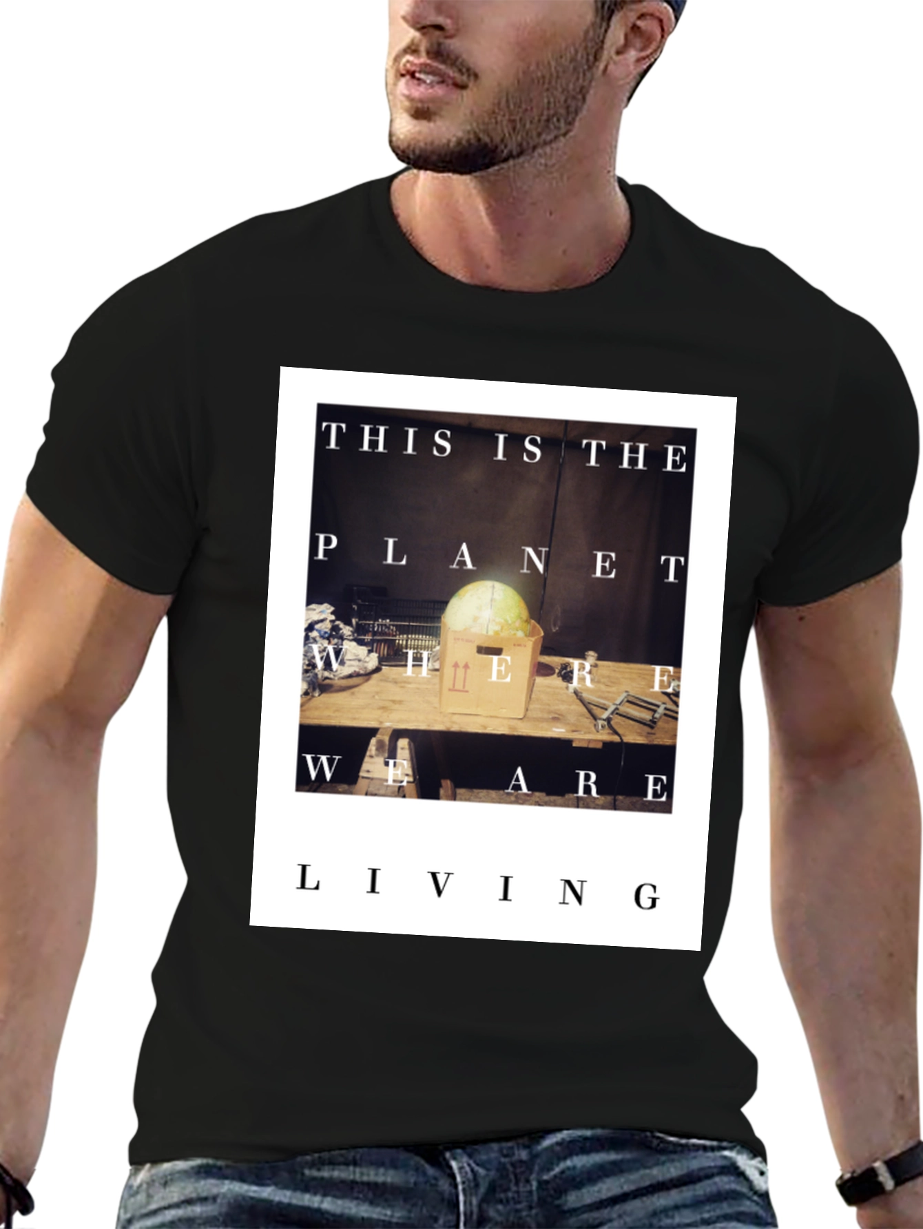 Planet Where We Are Living Graphic Tee