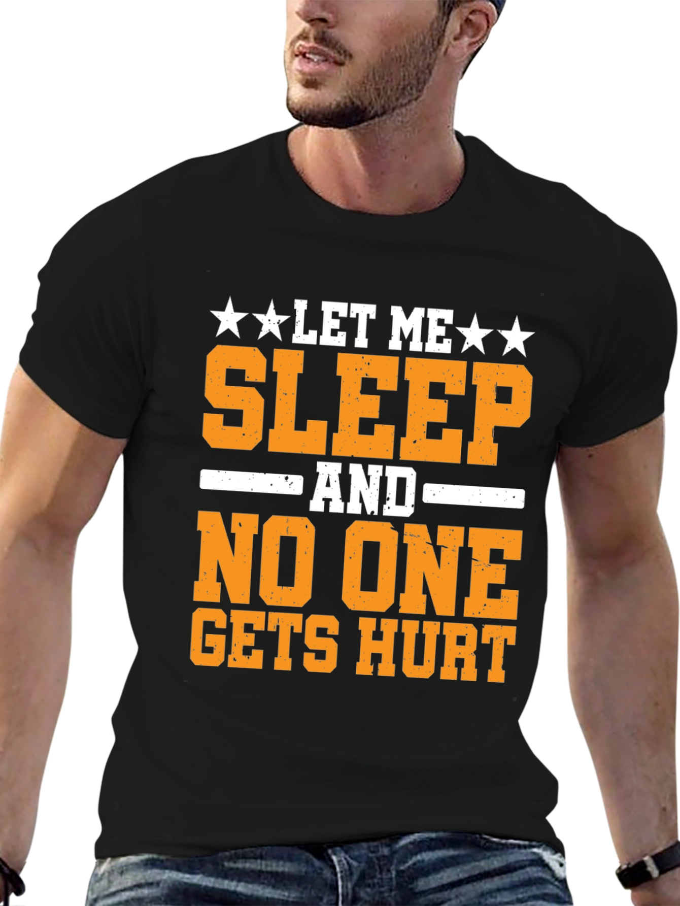 Let Me Sleep T-Shirt Funny Graphic Tee