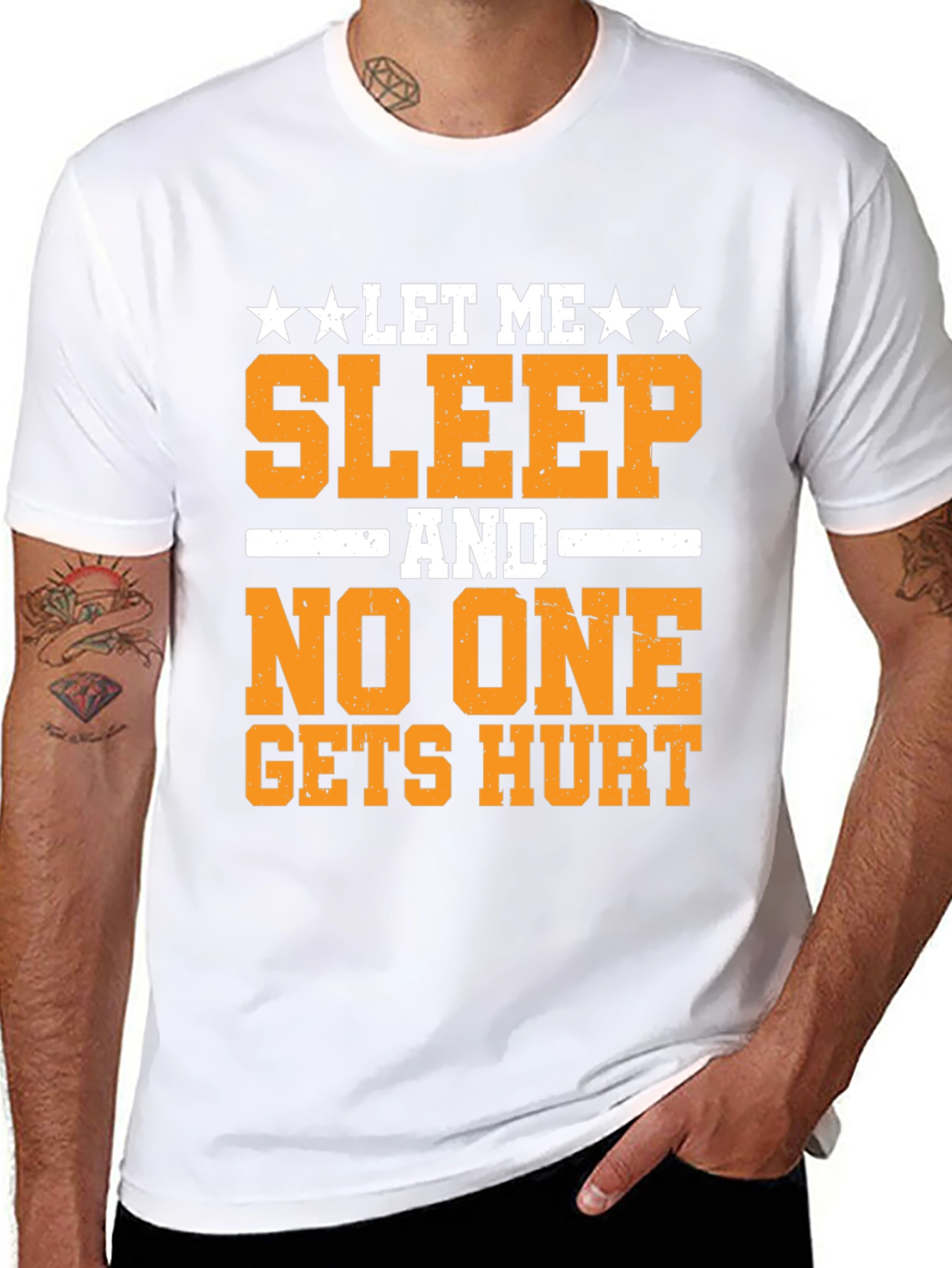 Let Me Sleep T-Shirt Funny Graphic Tee