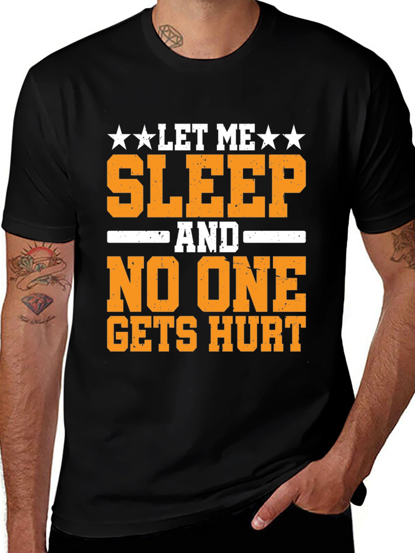 Let Me Sleep T-Shirt Funny Graphic Tee