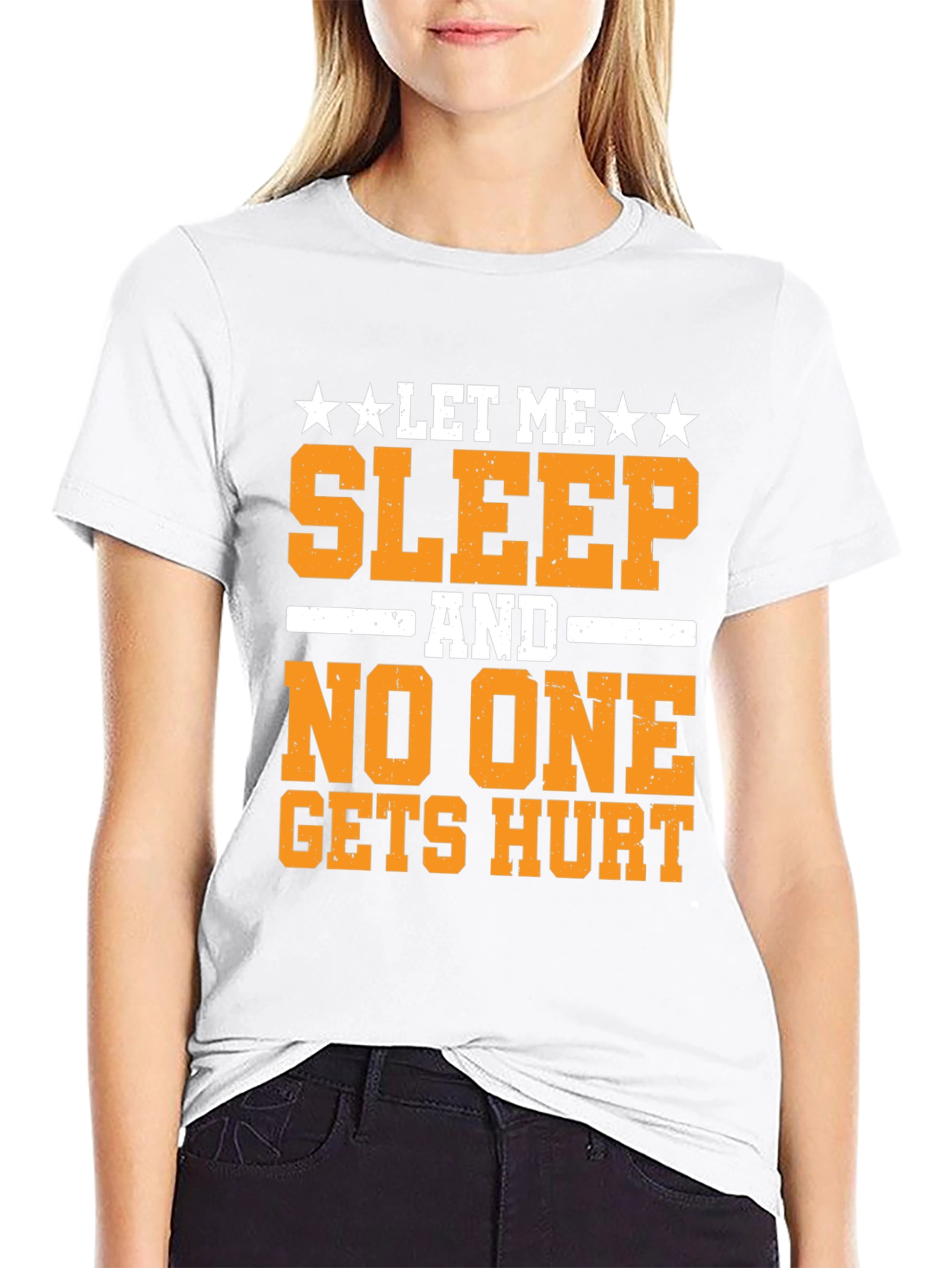 Let Me Sleep T-Shirt Funny Graphic Tee