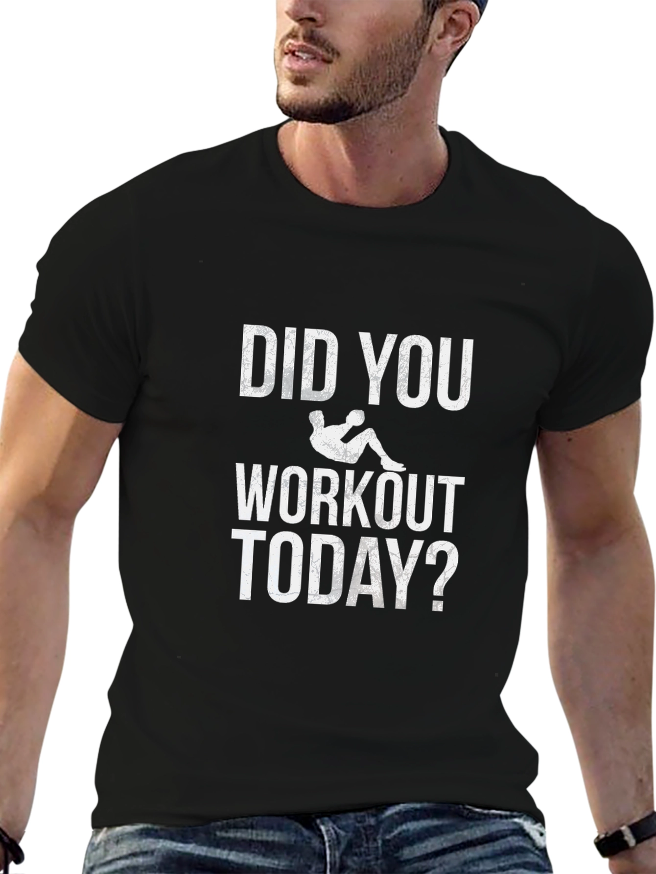 Workout Today Graphic Tee - Motivational Fitness Shirt