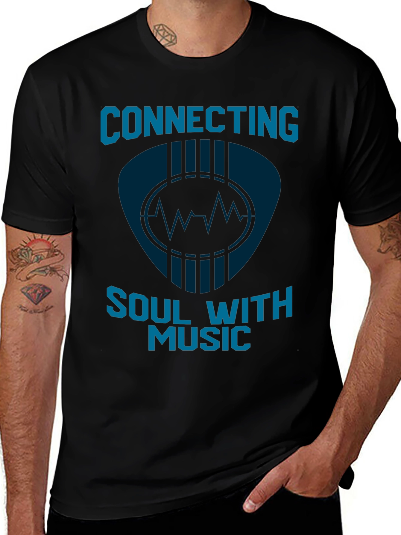 Connecting Soul With Music Graphic T-Shirt