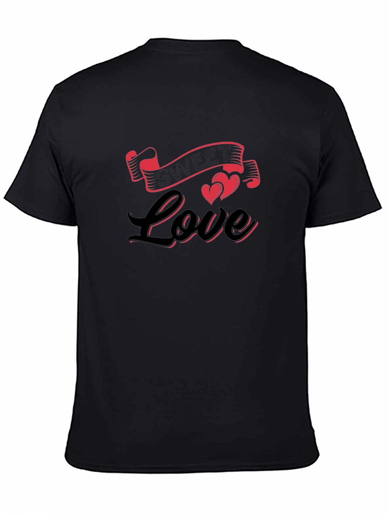 Sweet Love Graphic Tee - Black