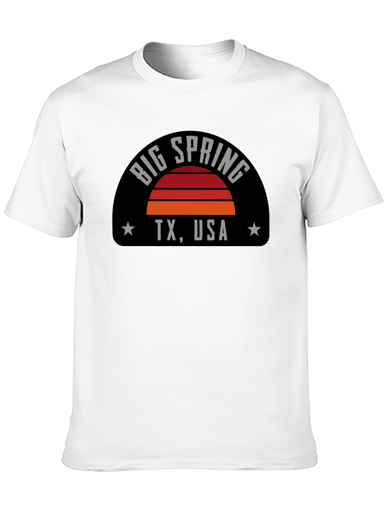 Big Spring TX Retro Sunset T-Shirt