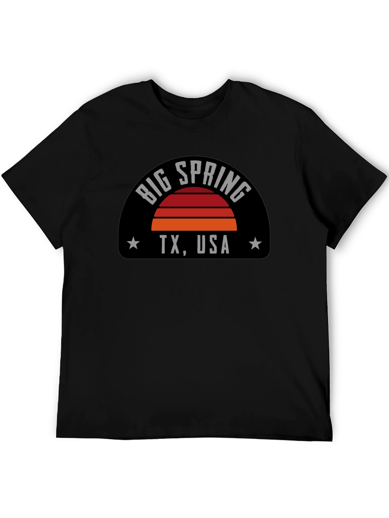 Big Spring TX Retro Sunset T-Shirt