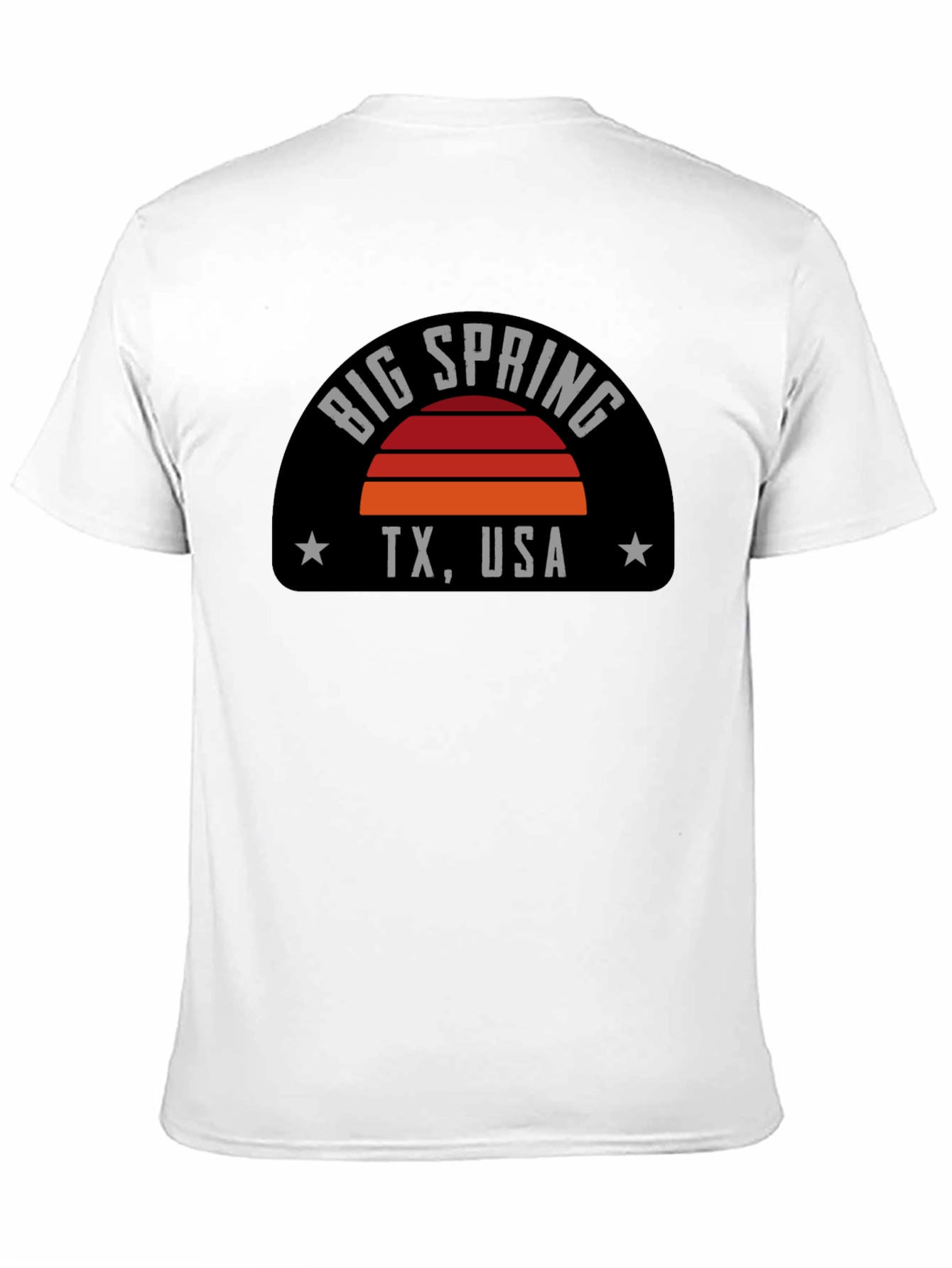 Big Spring TX Retro Sunset T-Shirt