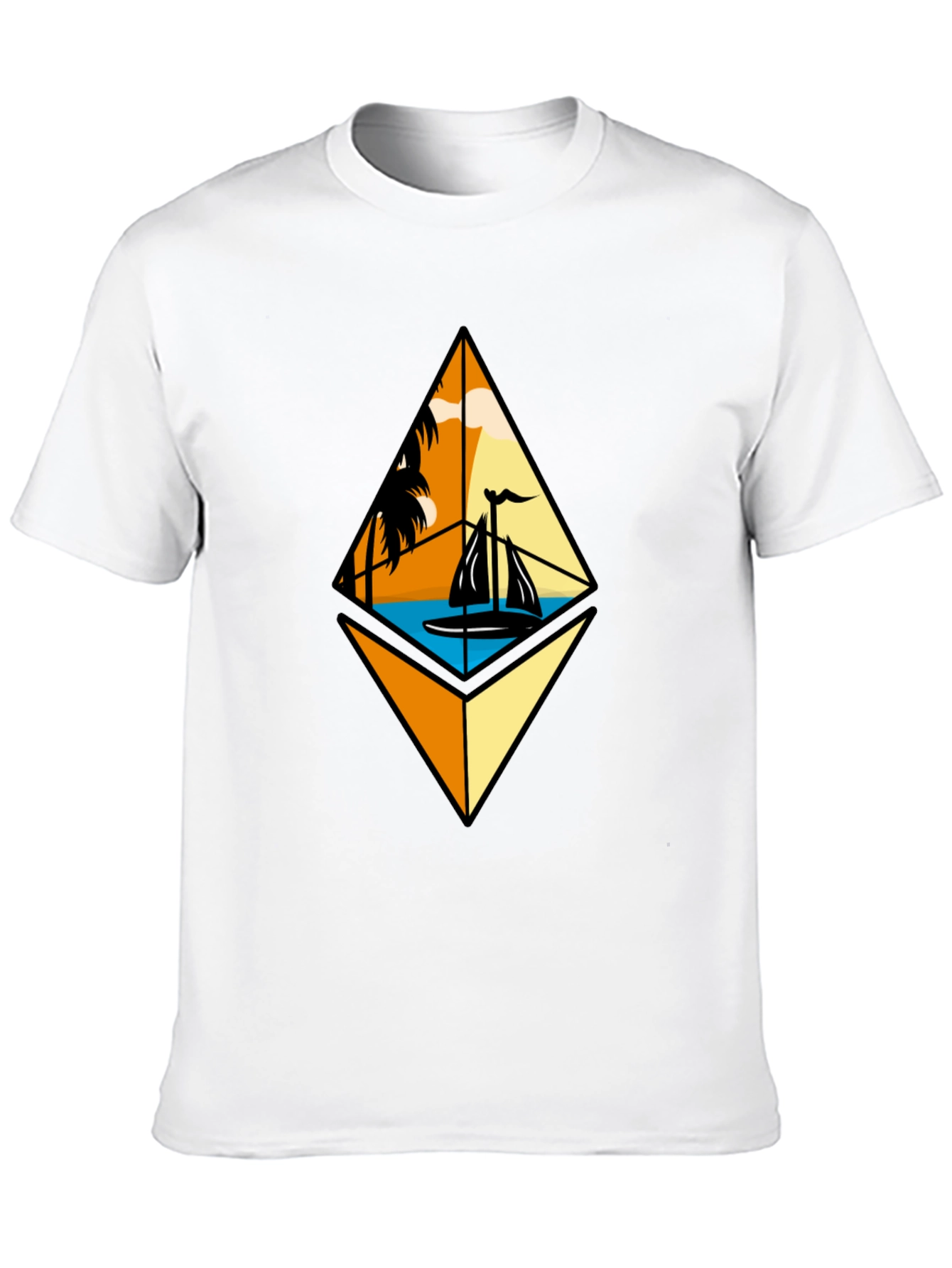 Tropical Sailboat Tee