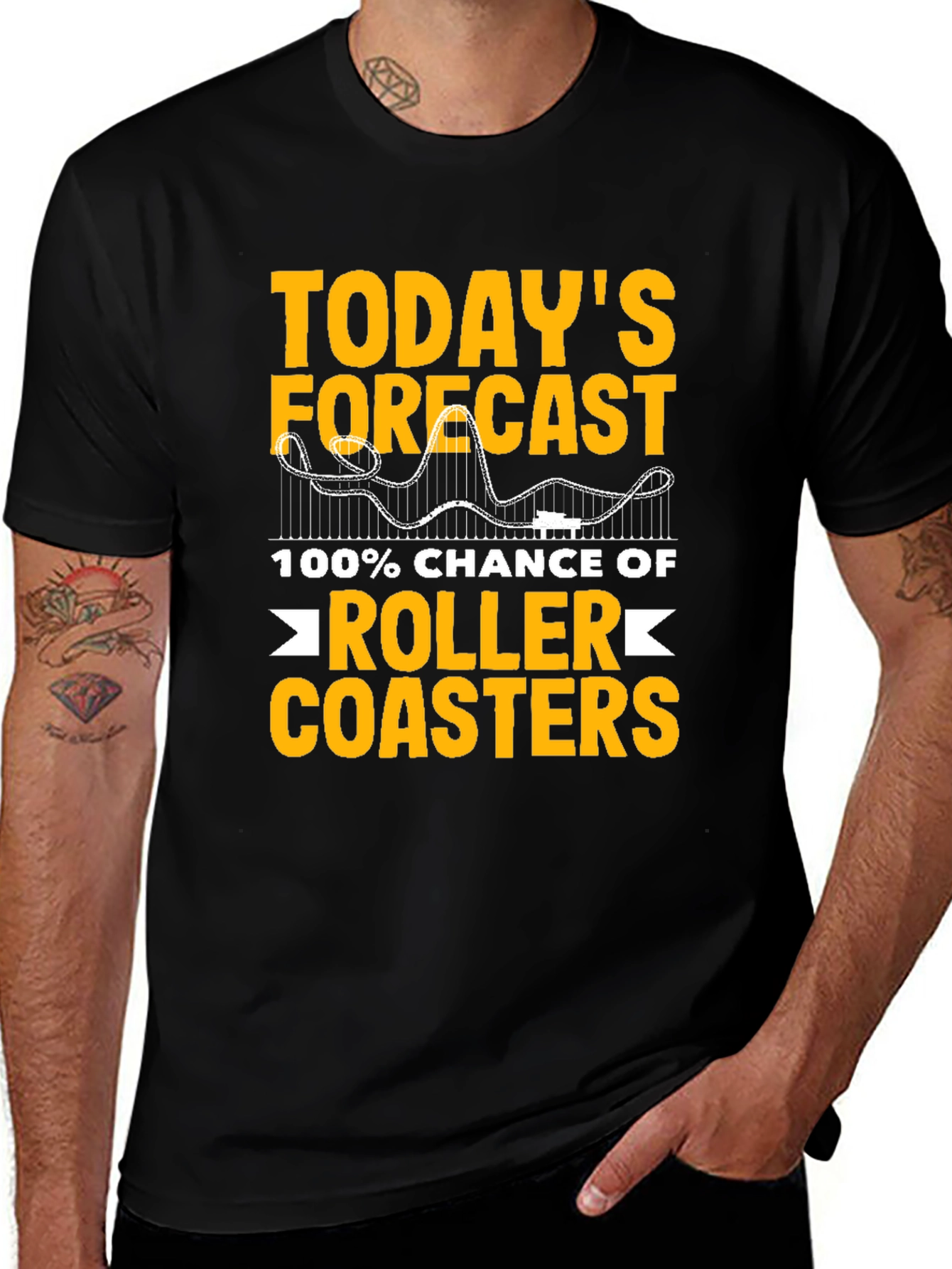 Roller Coaster Forecast T-Shirt