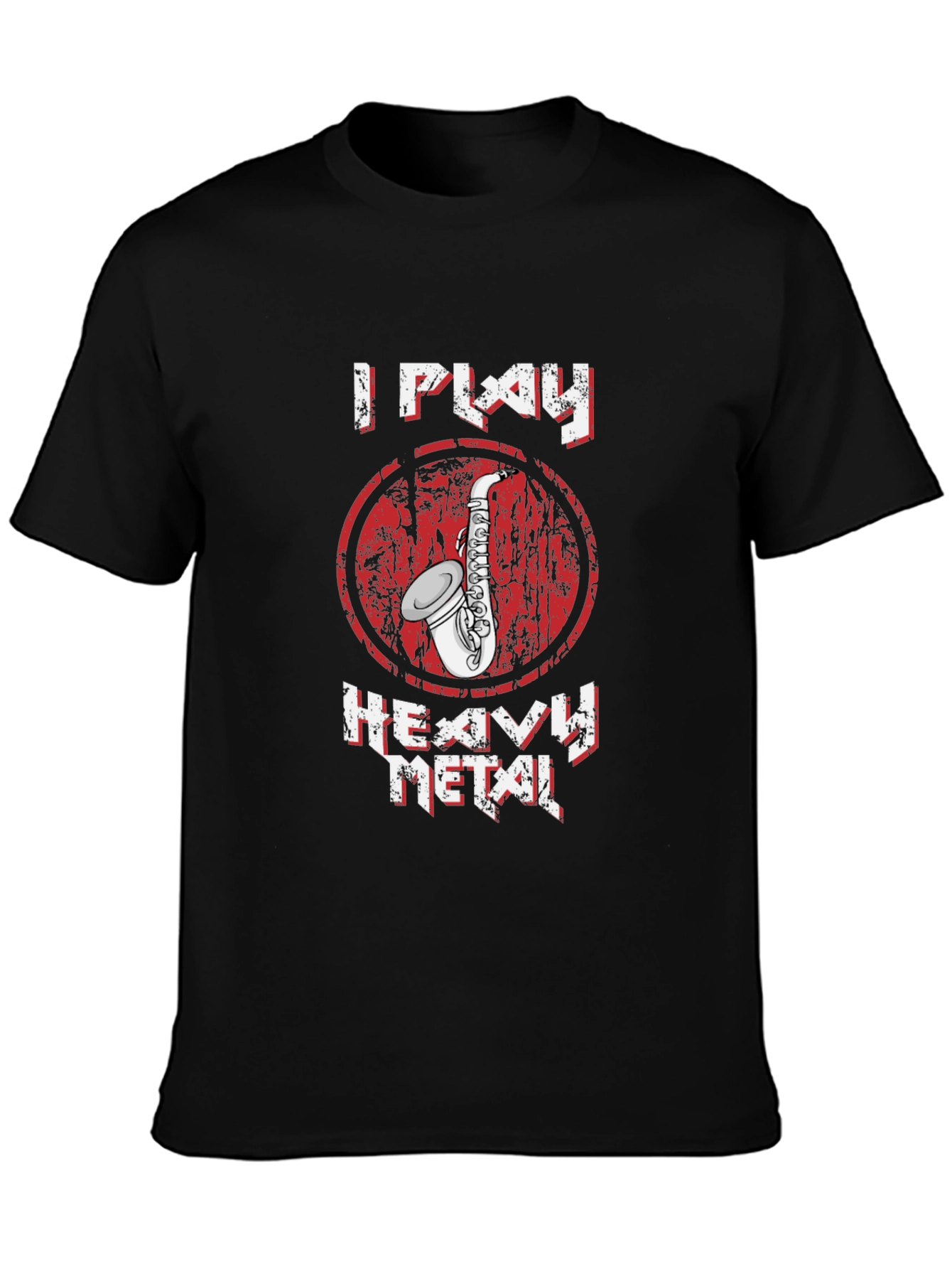 I Play Heavy Metal Saxophone Graphic T-Shirt