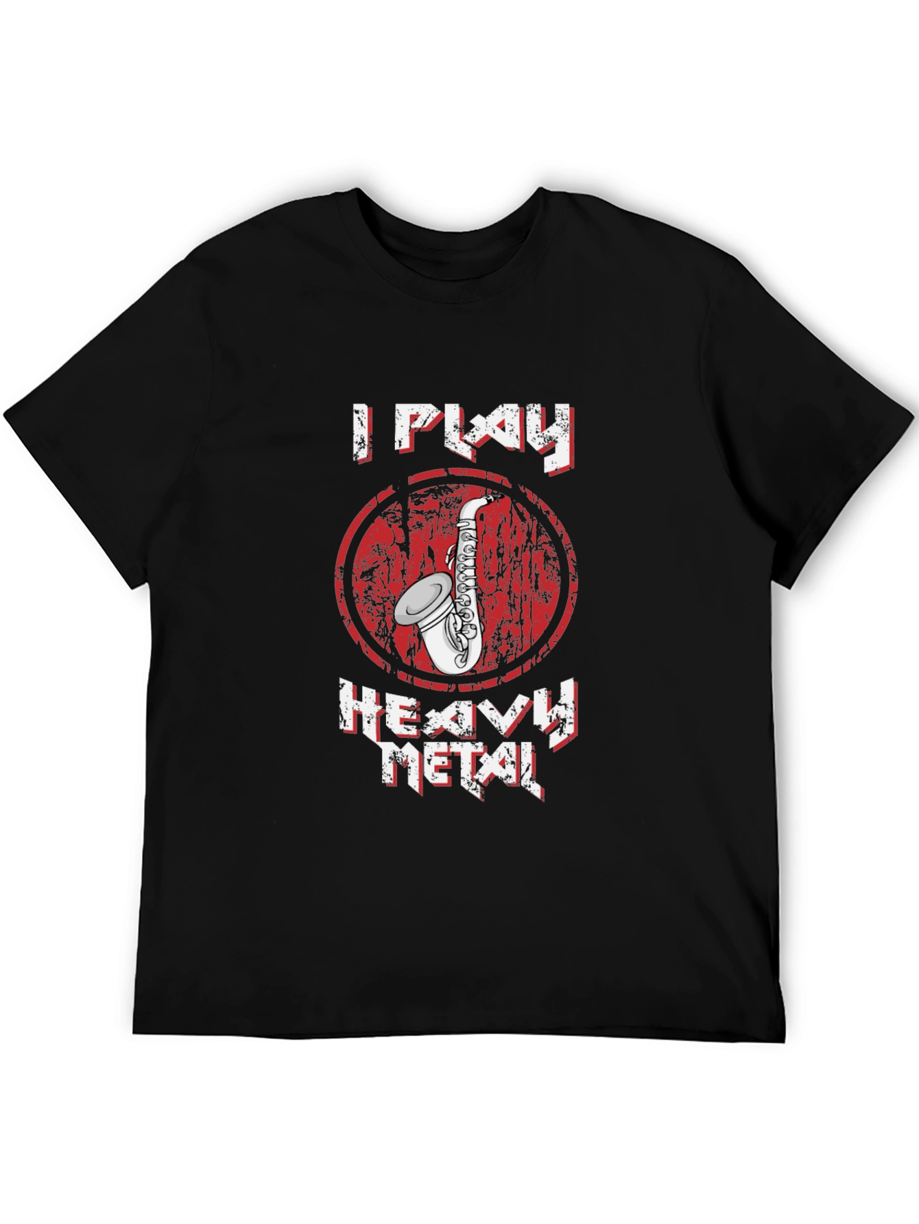 I Play Heavy Metal Saxophone Graphic T-Shirt
