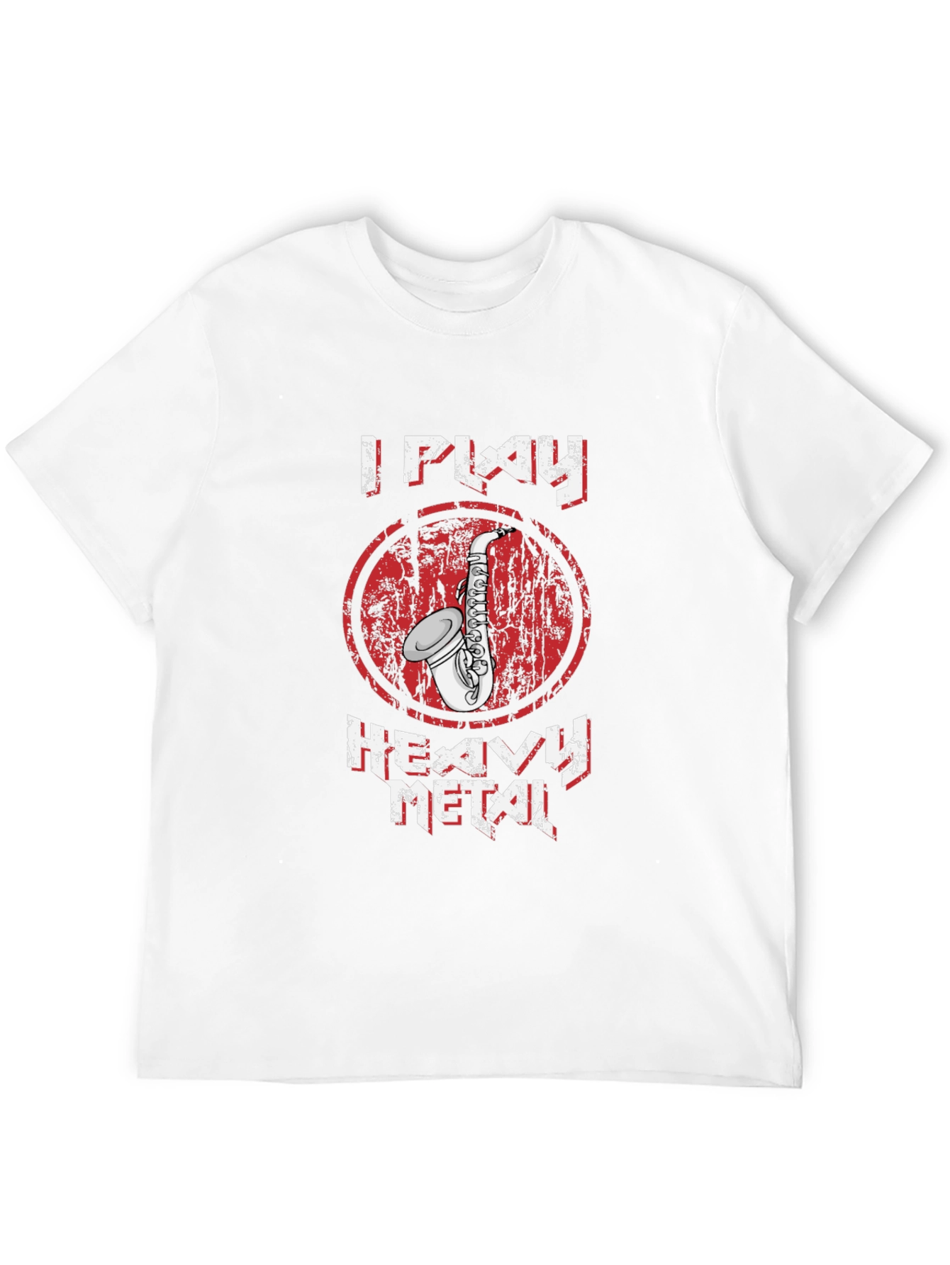 I Play Heavy Metal Saxophone Graphic T-Shirt