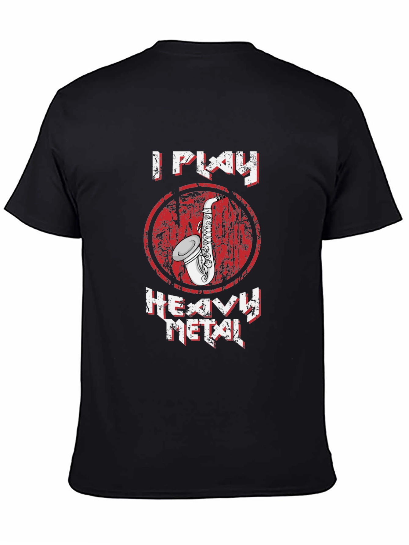 I Play Heavy Metal Saxophone Graphic T-Shirt