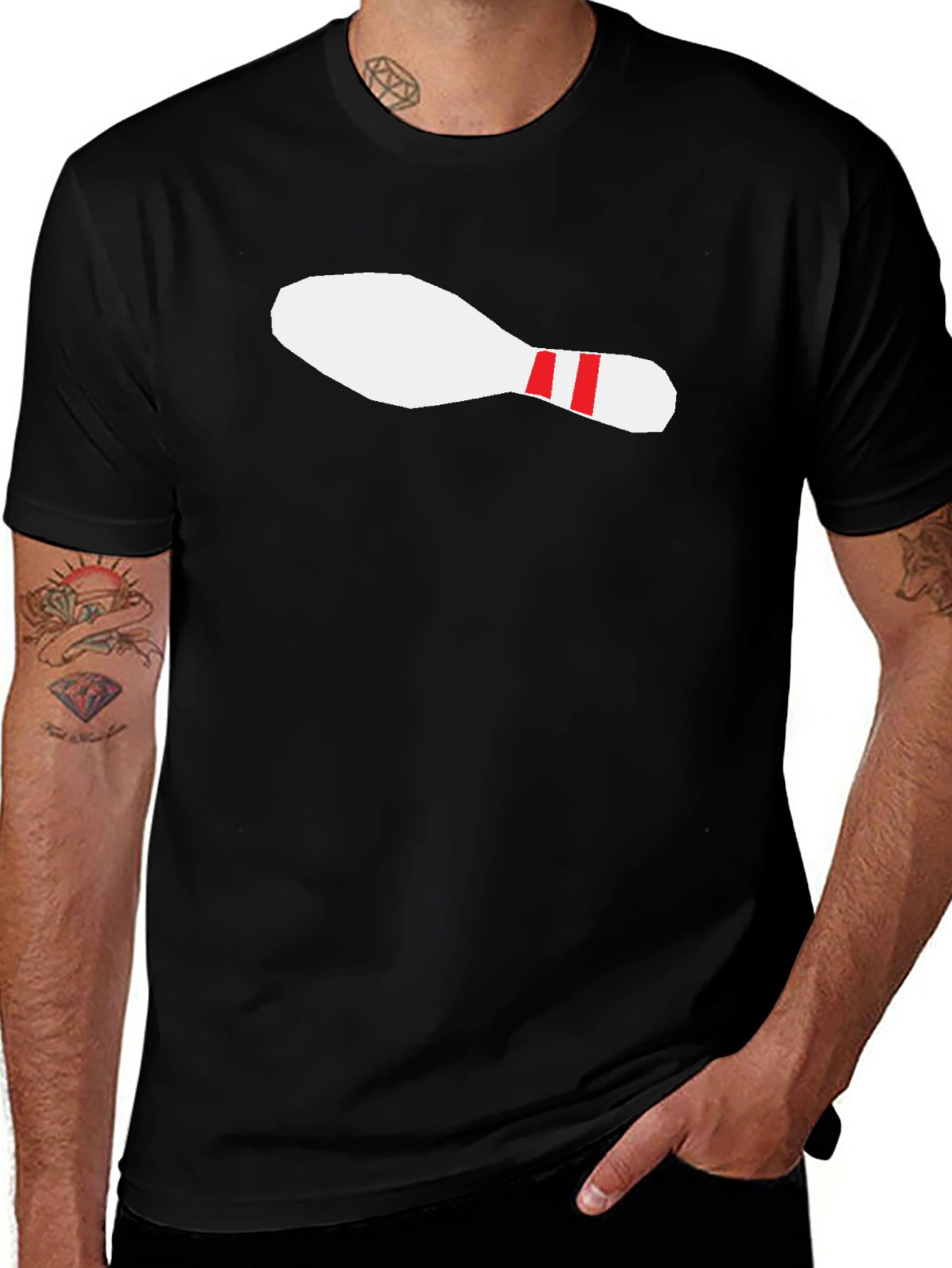 Bowling Pin Graphic Tee - Strike Style