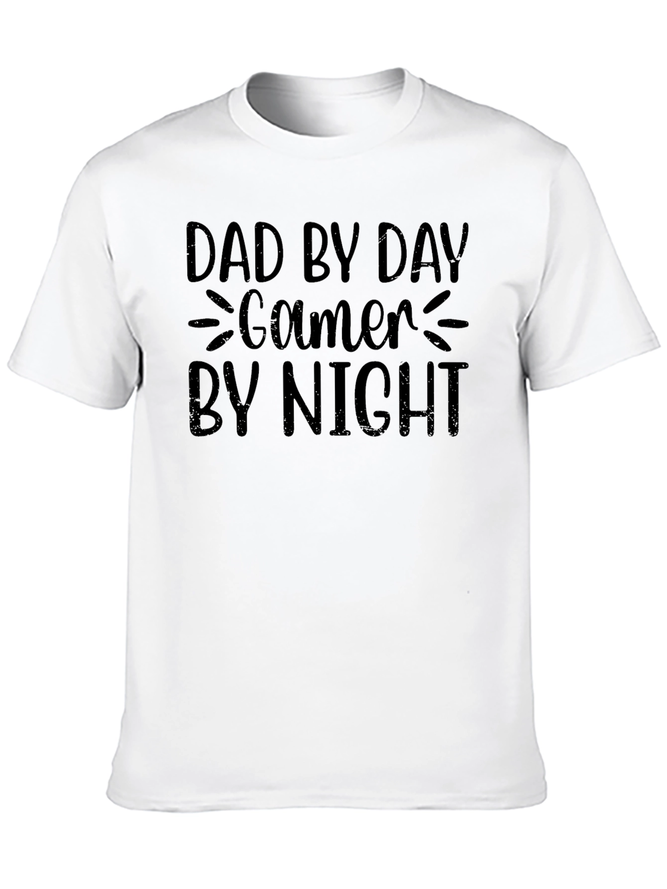 Dad By Day Gamer By Night Graphic T-Shirt