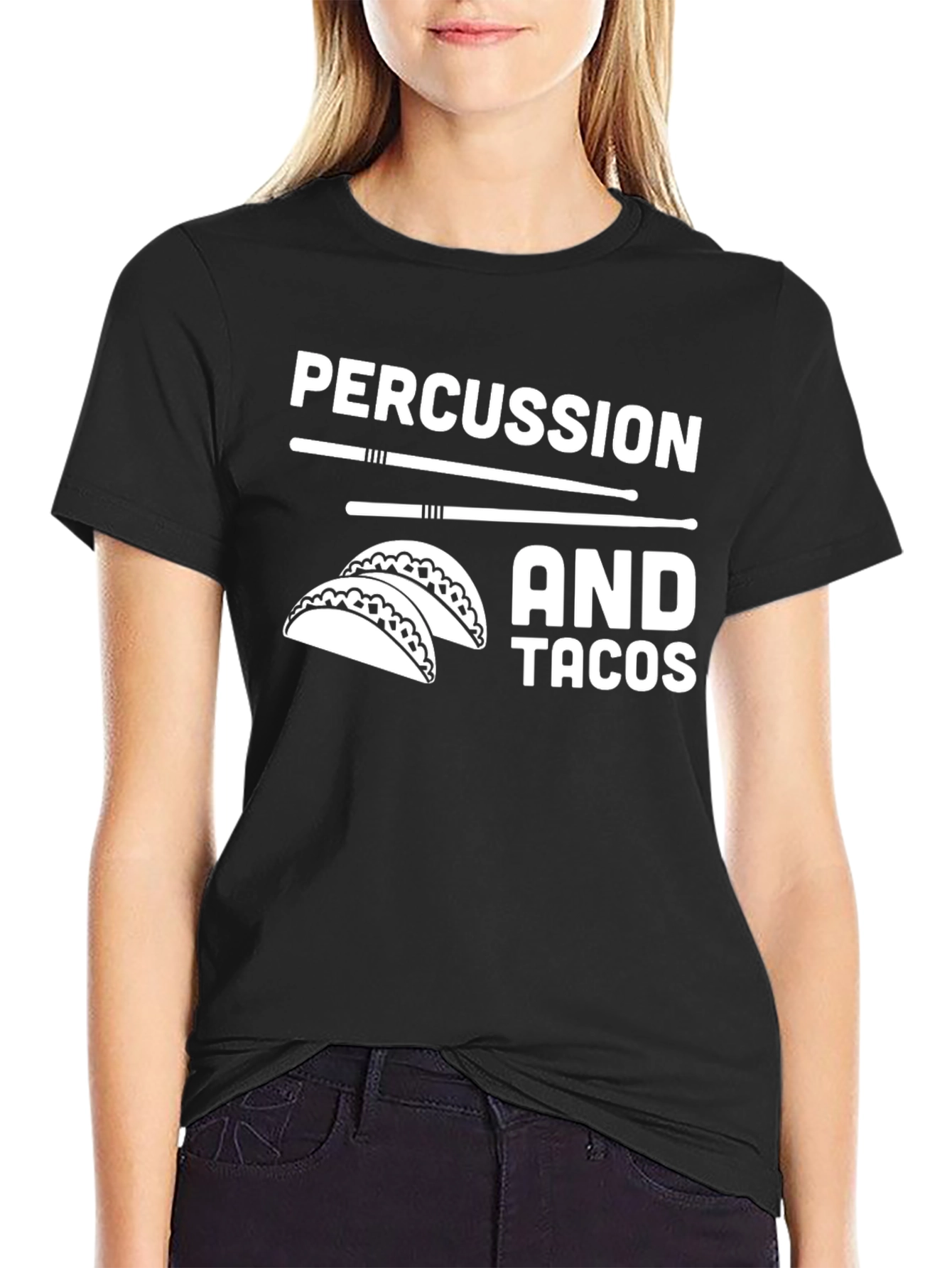 Percussion and Tacos Graphic T-Shirt