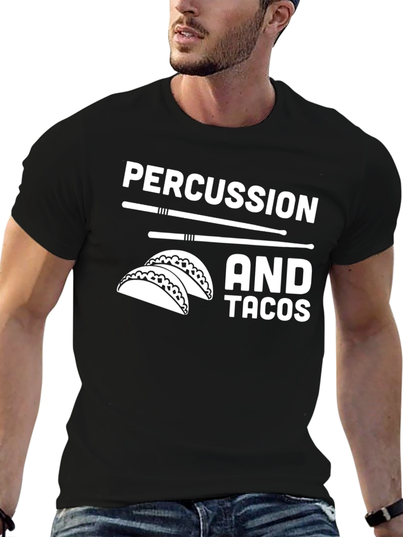 Percussion and Tacos Graphic T-Shirt