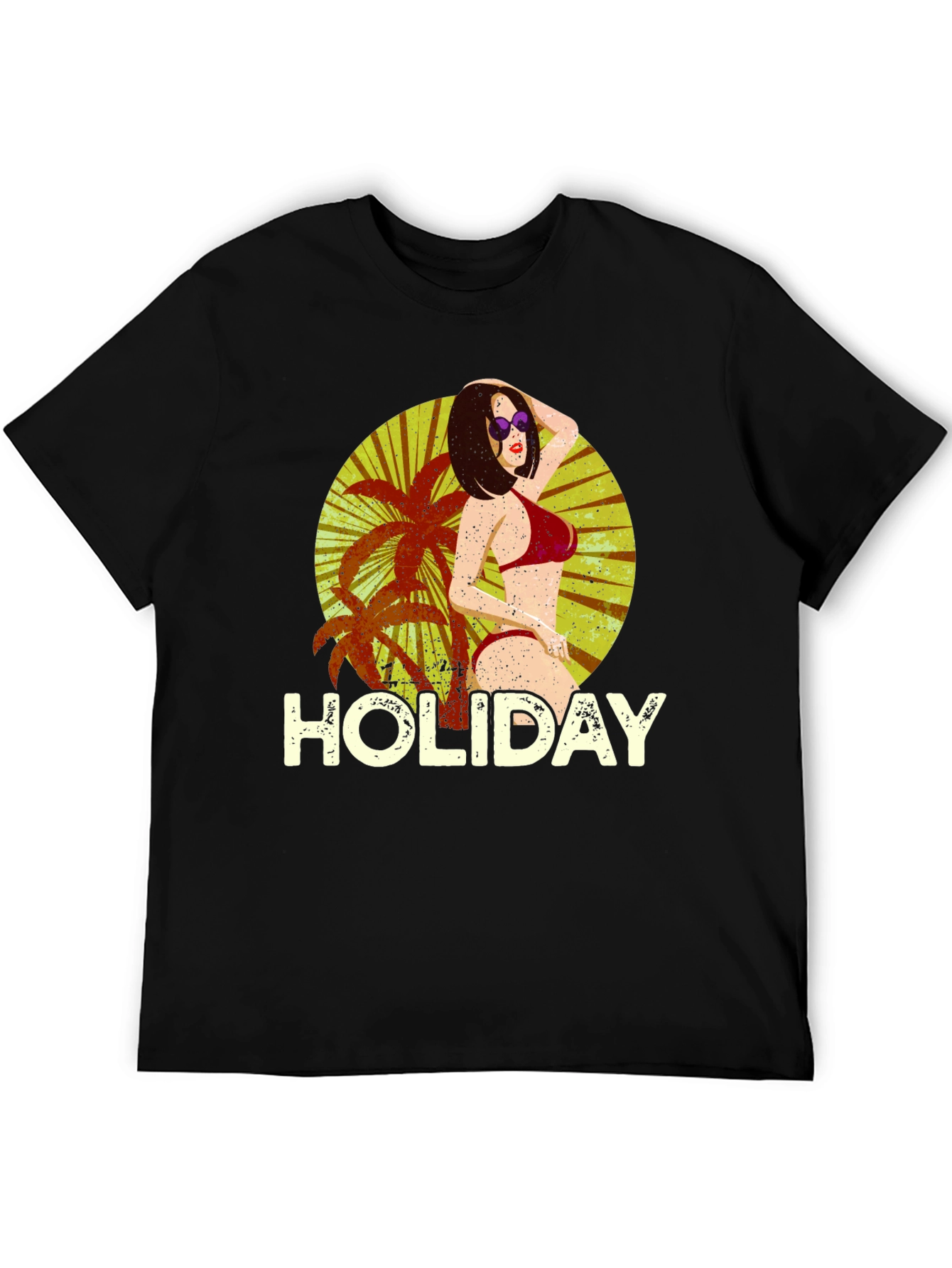 Holiday Beach T-Shirt - Black