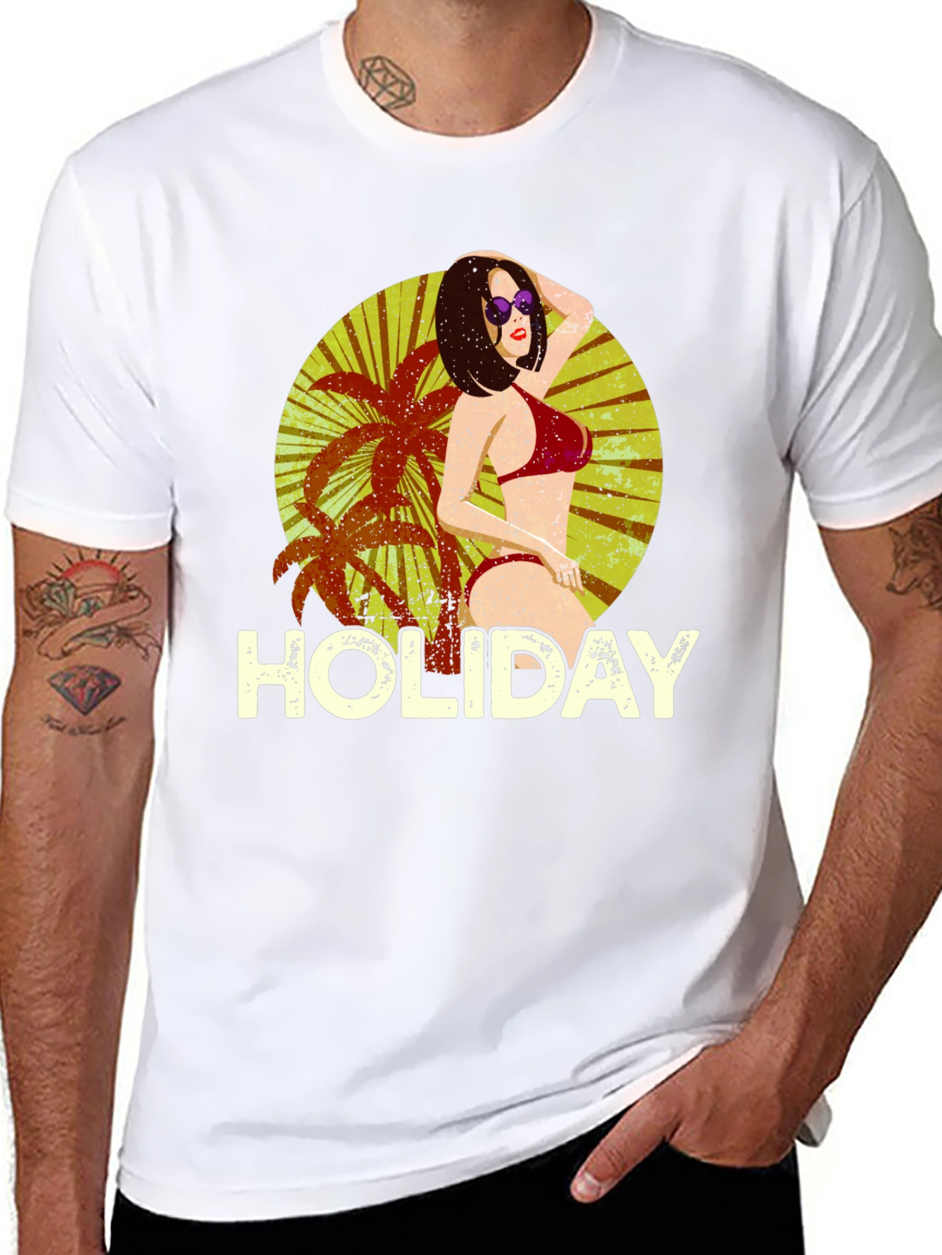 Holiday Beach T-Shirt - Black