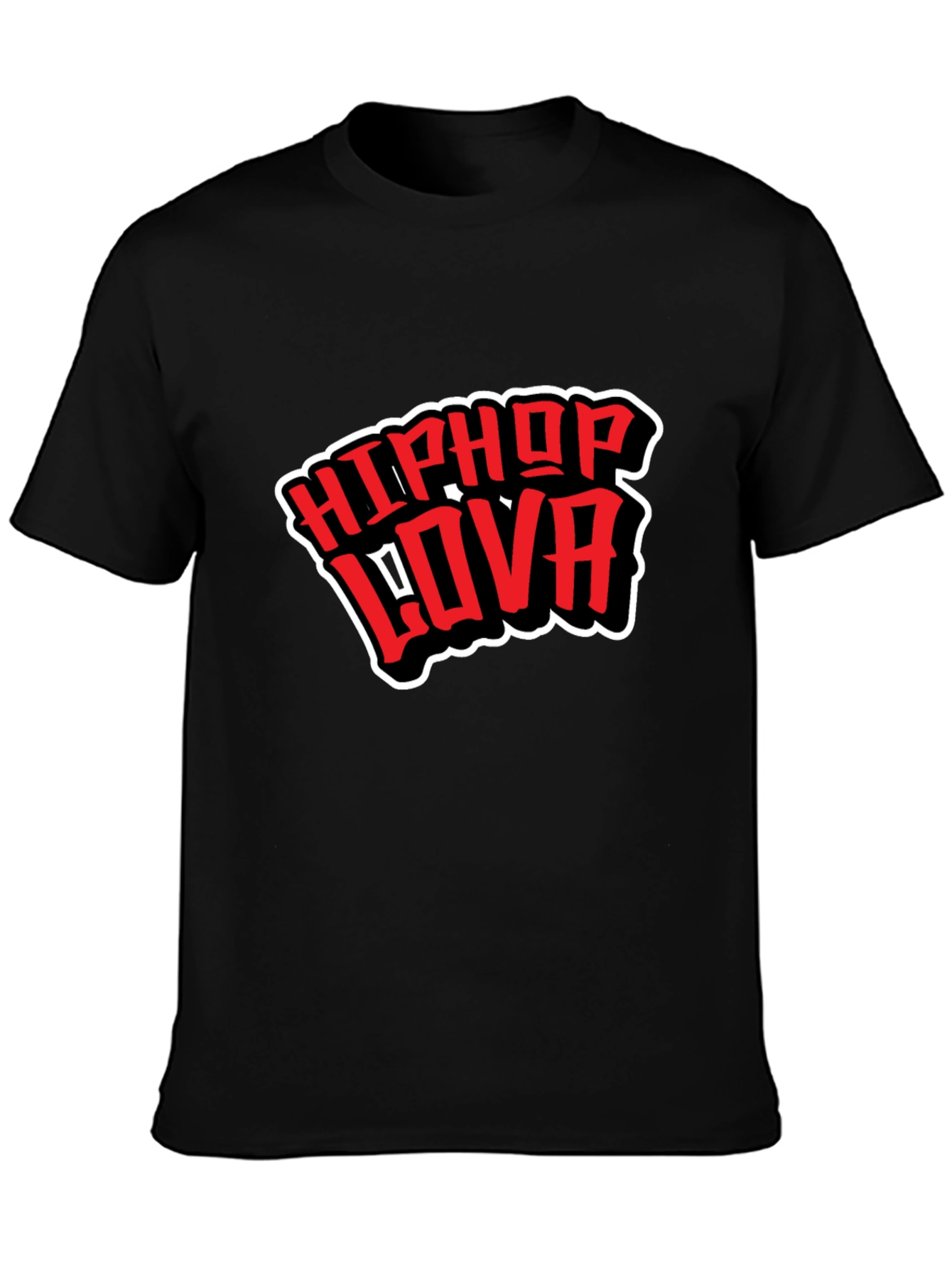 HipHop Lova Black Graphic Tee
