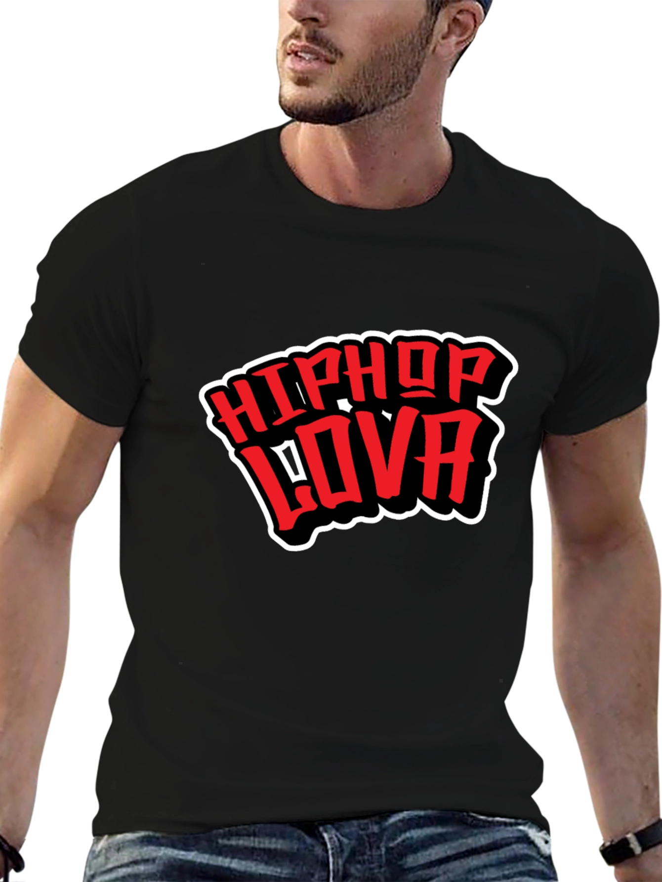 HipHop Lova Black Graphic Tee
