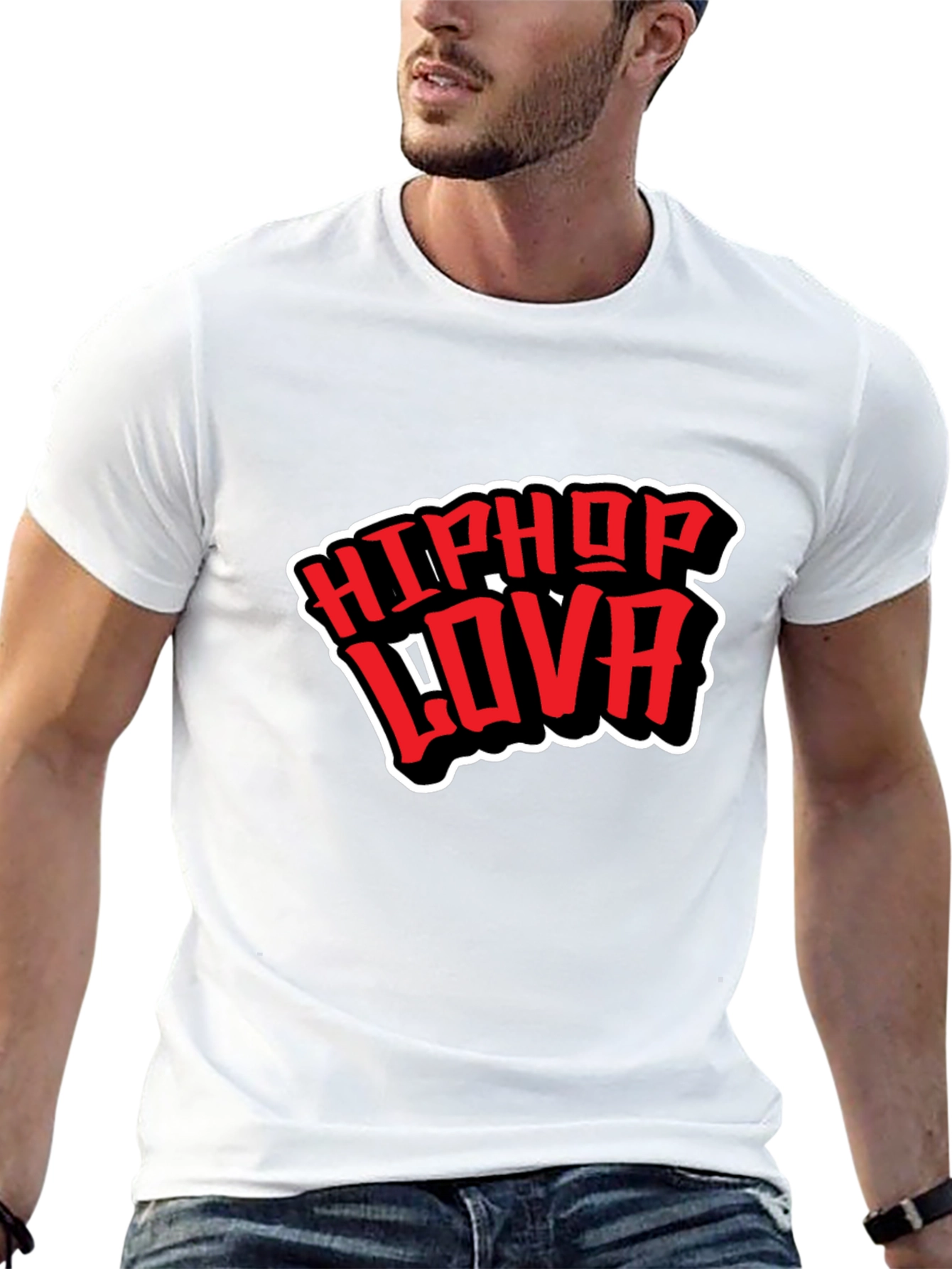 HipHop Lova Black Graphic Tee