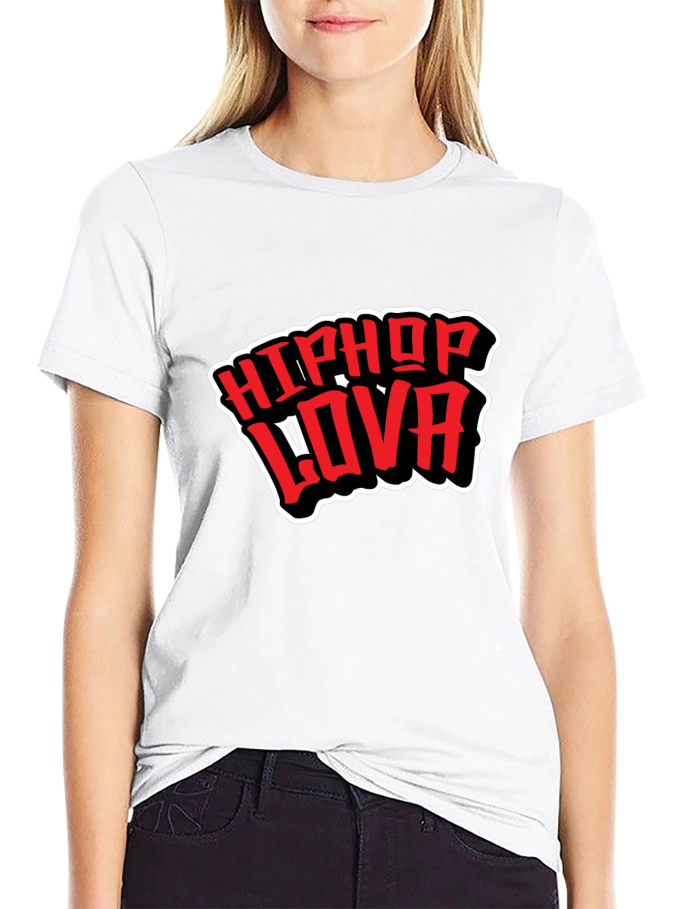 HipHop Lova Black Graphic Tee