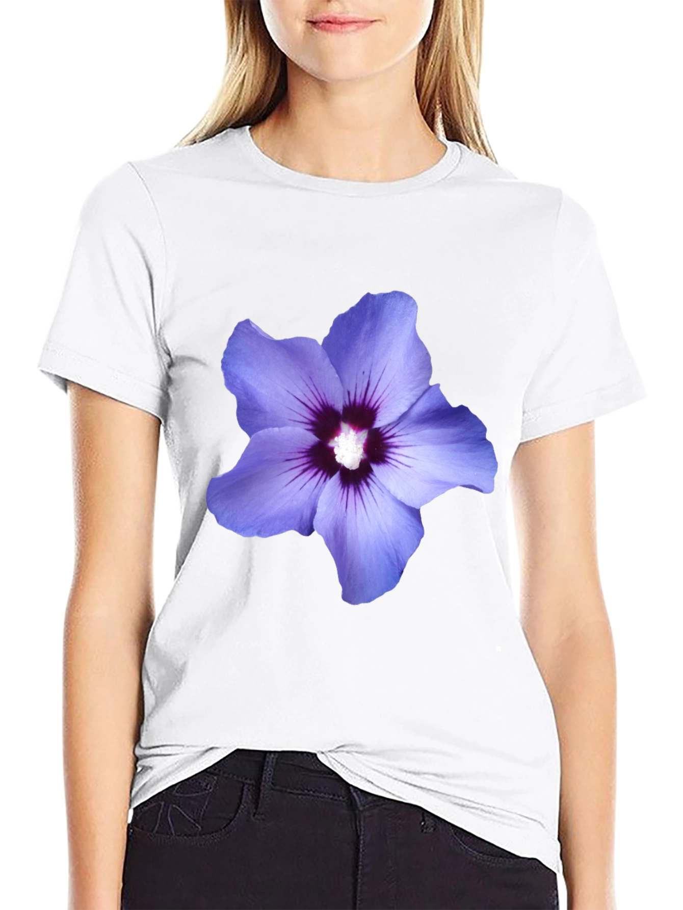 Floral Print Black T-Shirt - Mens Casual Style