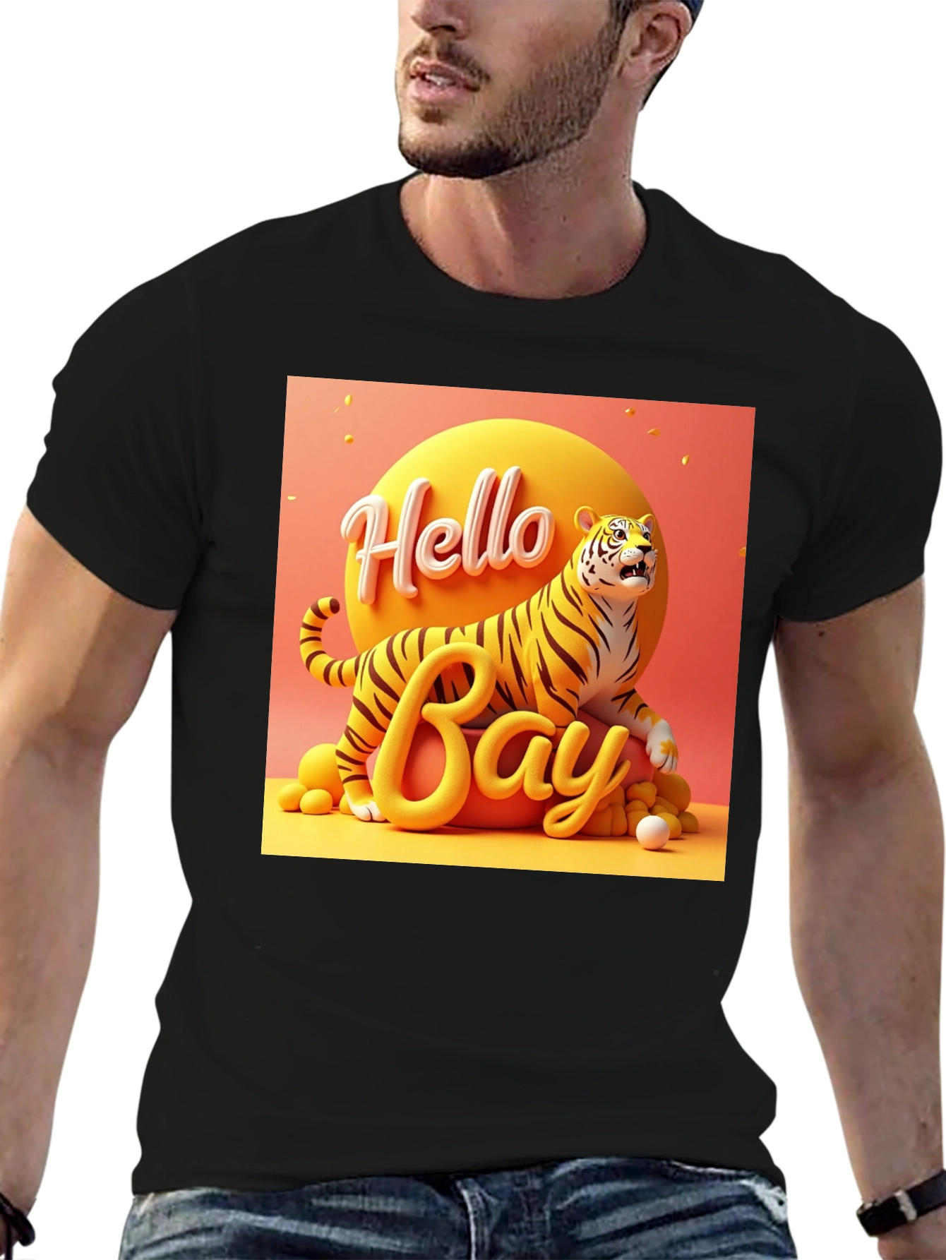 Hello Bay Tiger Graphic Tee