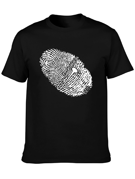 Trombone Fingerprint Graphic Tee
