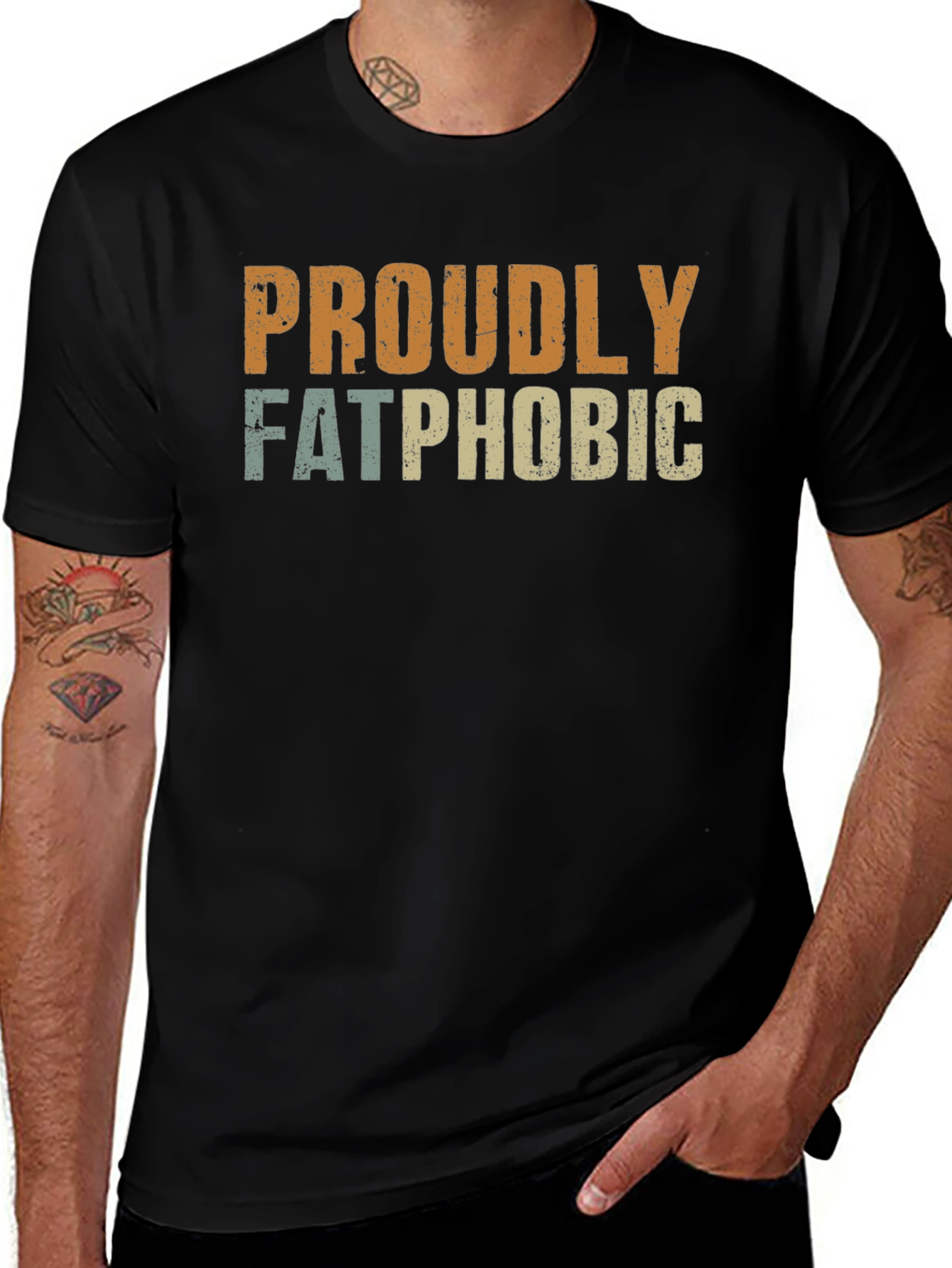 Proudly Fatphobic Graphic T-Shirt
