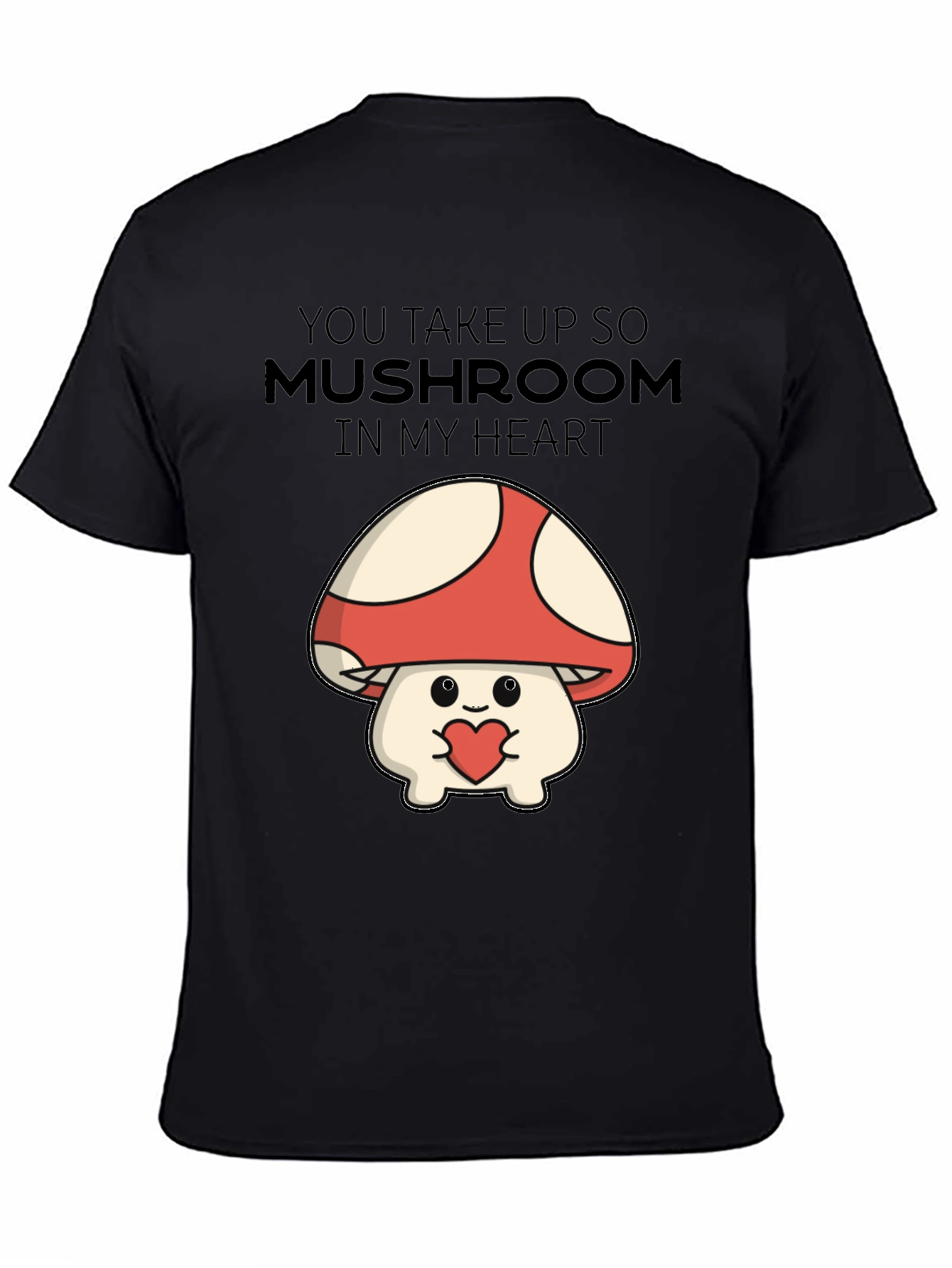 Mushroom Heart T-Shirt - Cute Graphic Tee