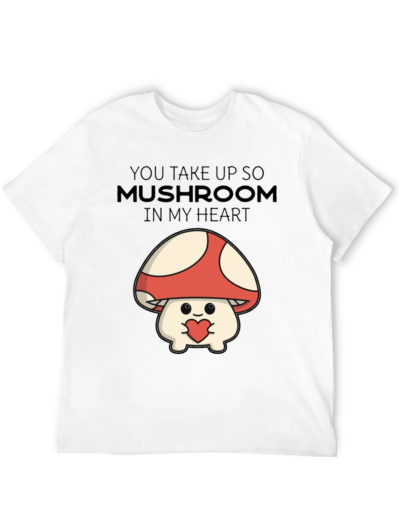 Mushroom Heart T-Shirt - Cute Graphic Tee