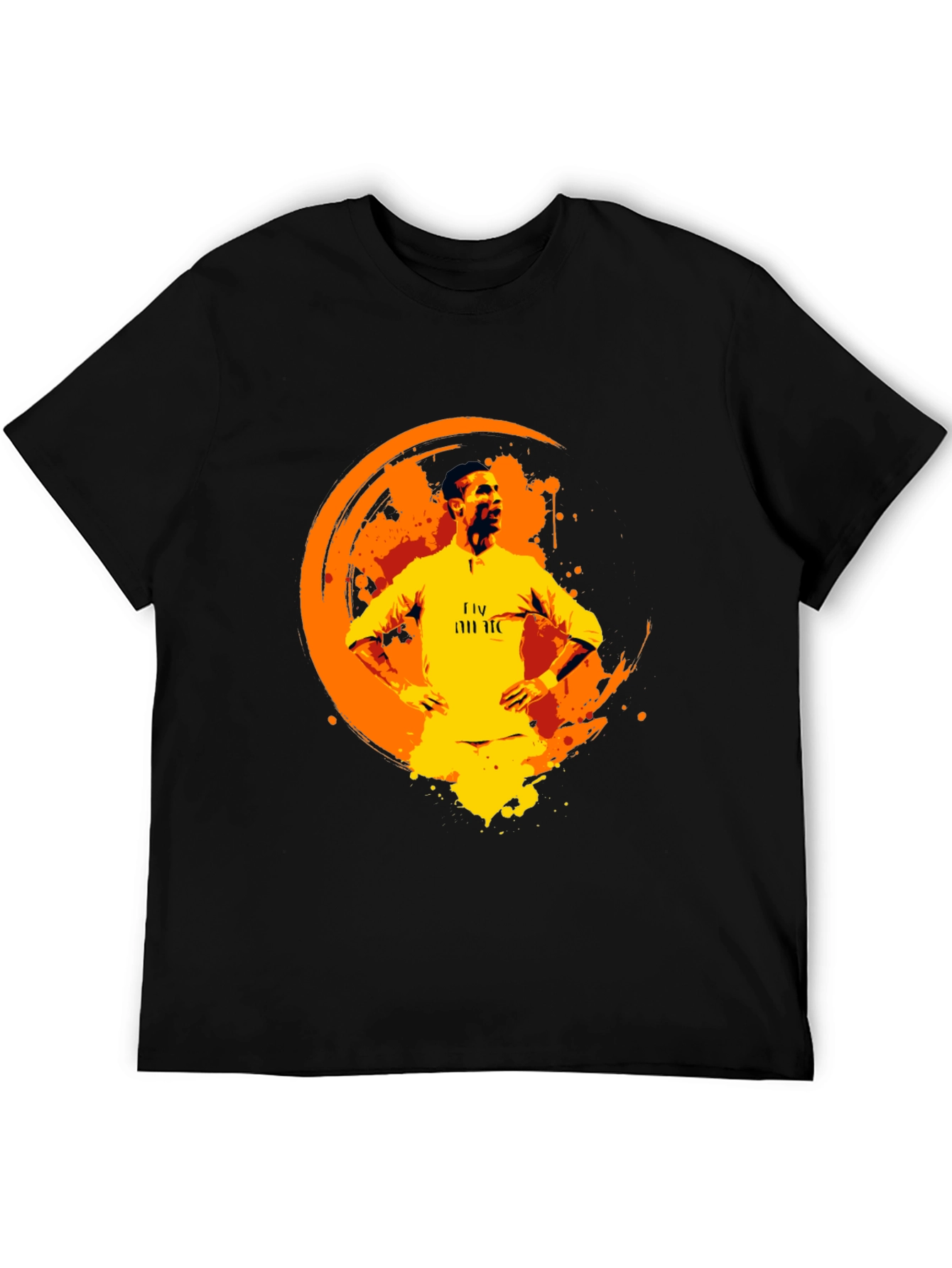 Cristiano Ronaldo Graphic Print Black T-Shirt