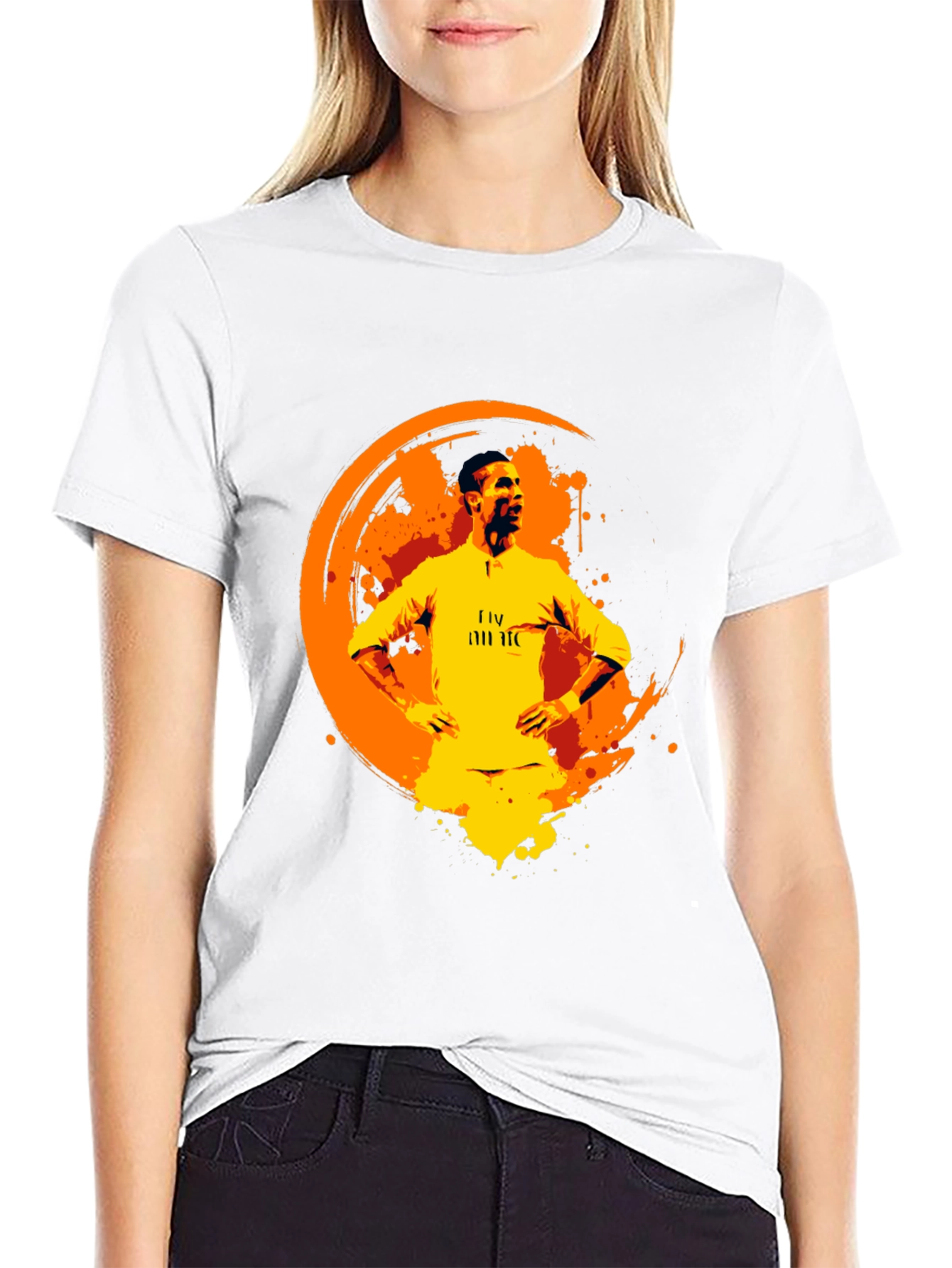 Cristiano Ronaldo Graphic Print Black T-Shirt