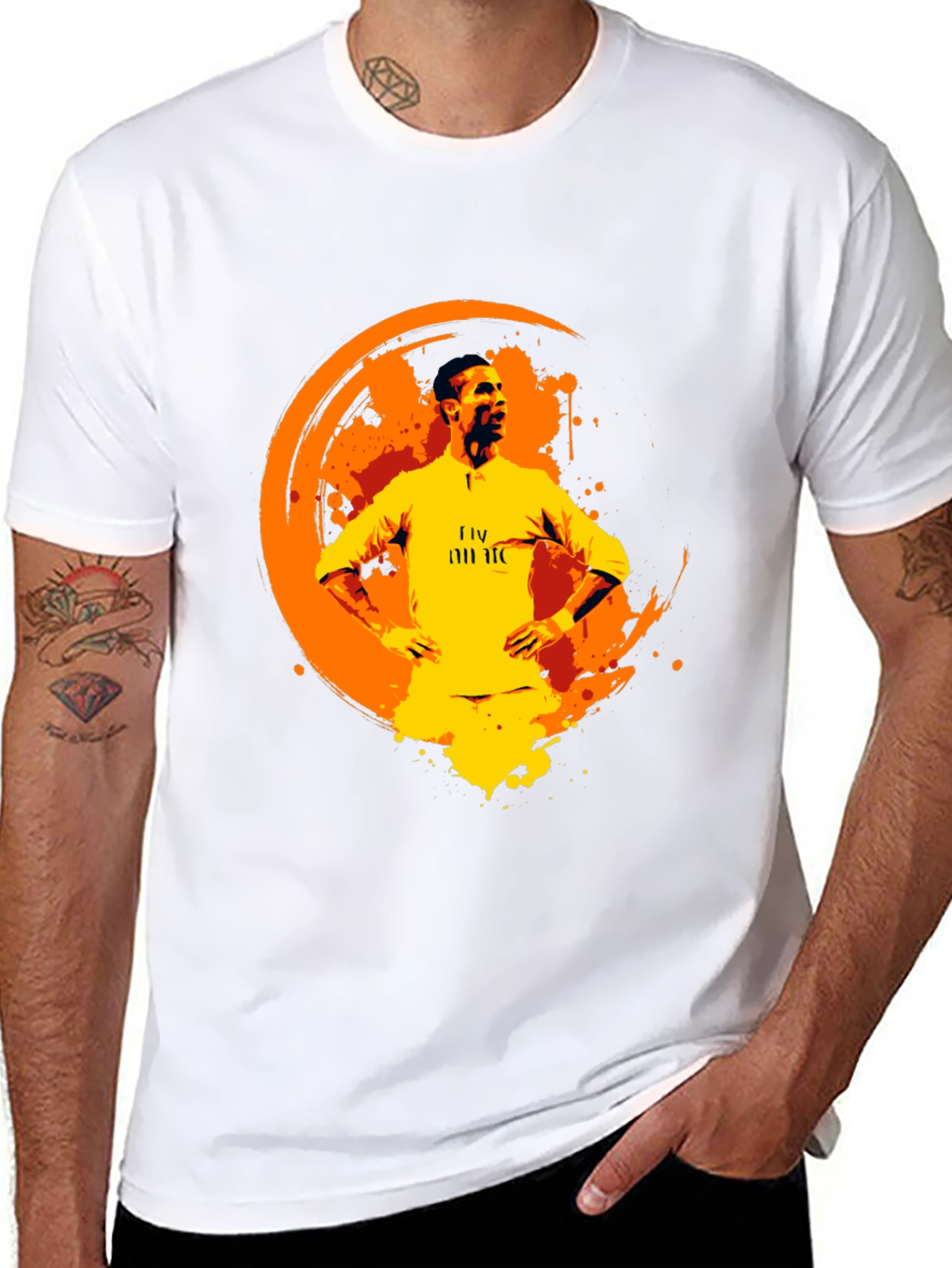 Cristiano Ronaldo Graphic Print Black T-Shirt