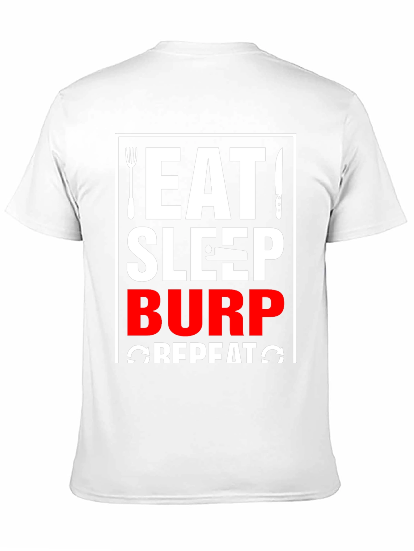 Eat Sleep Burp Repeat Graphic Tee