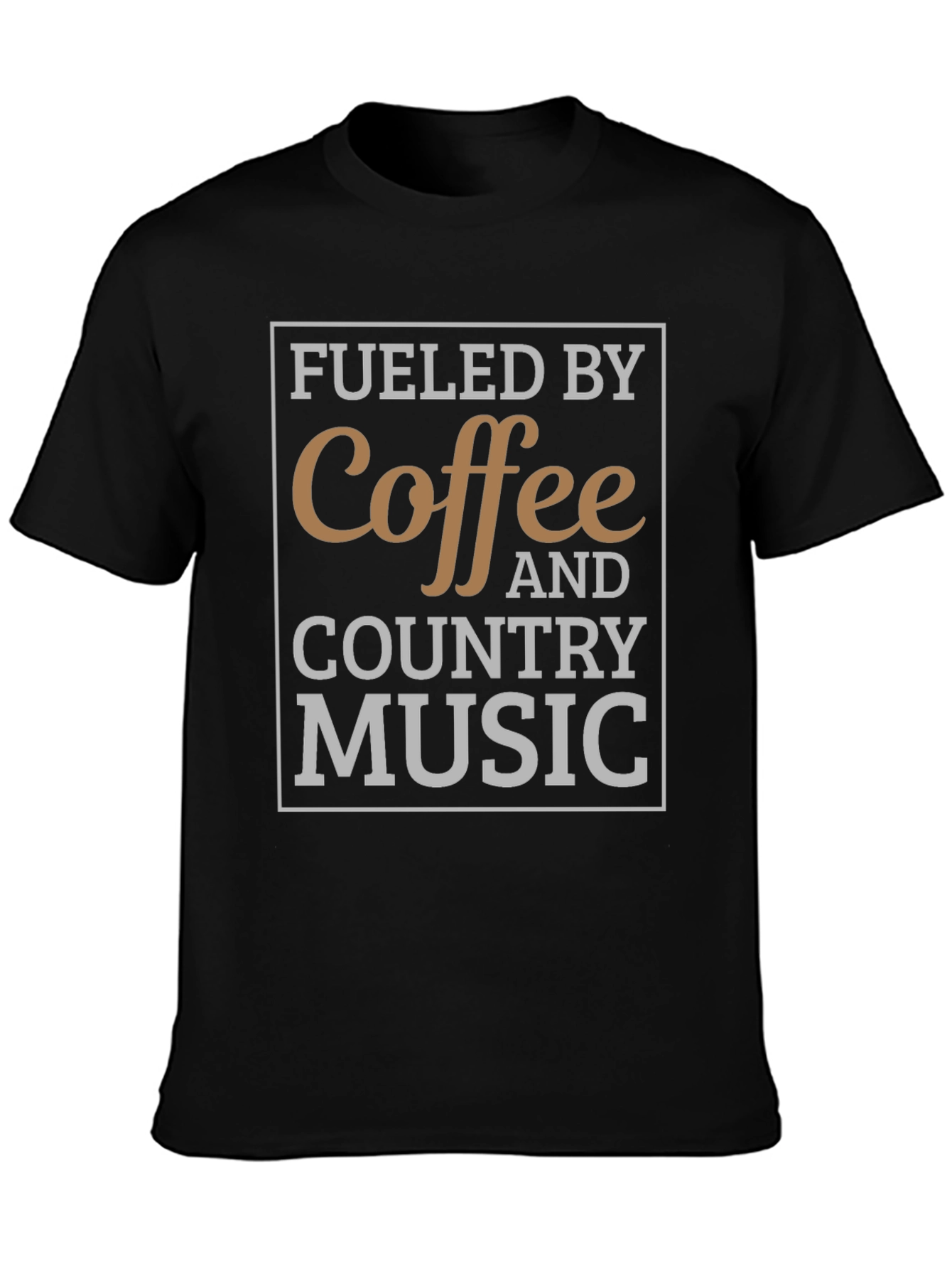 Coffee and Country Music Graphic T-Shirt
