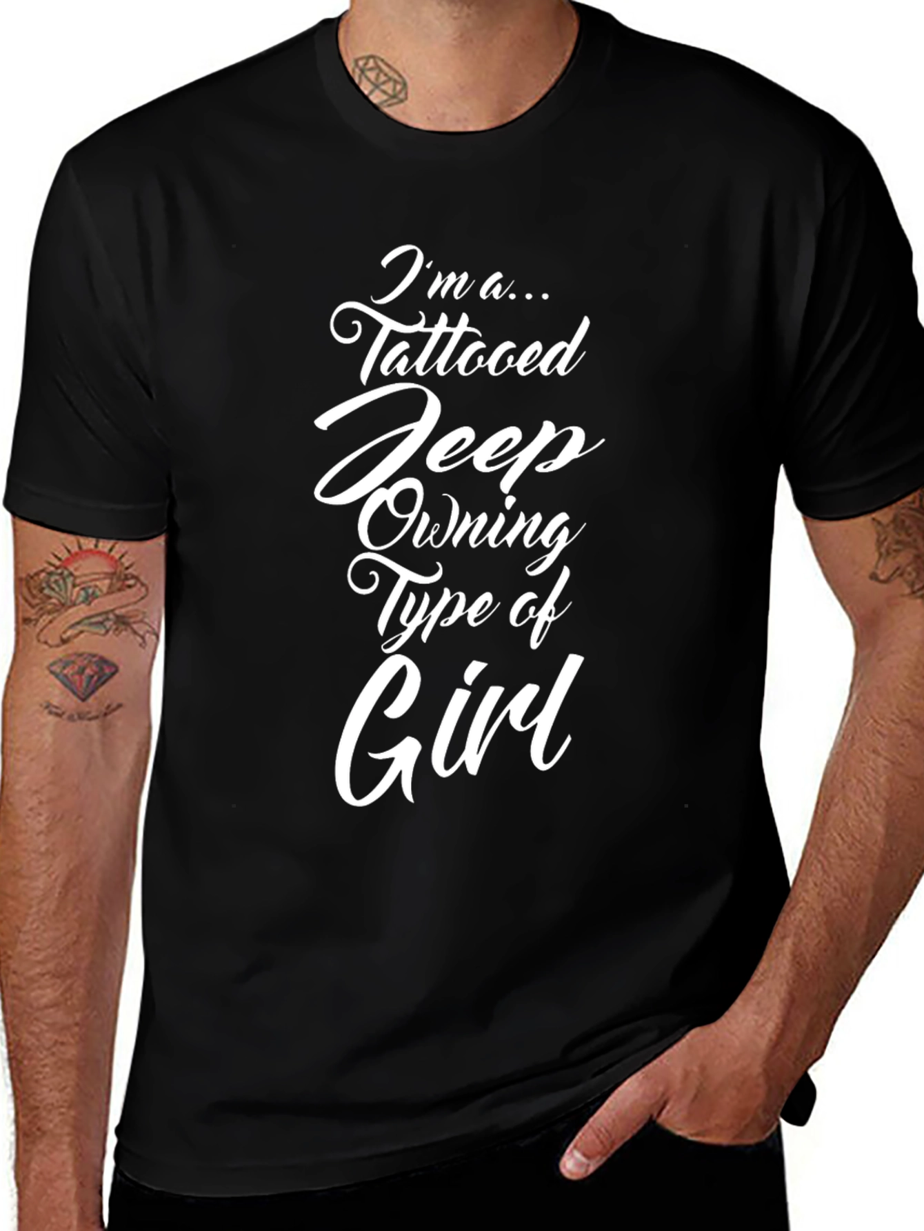 Tattooed Jeep Owning Girl Graphic Tee