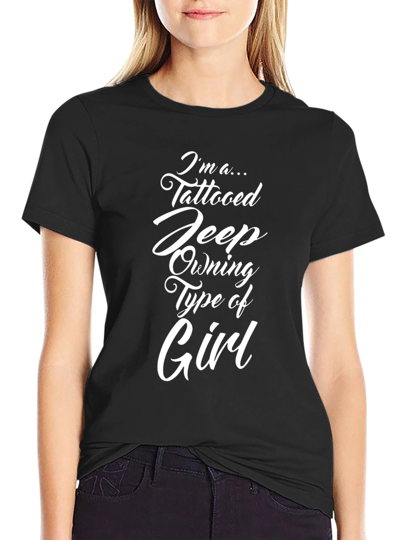 Tattooed Jeep Owning Girl Graphic Tee